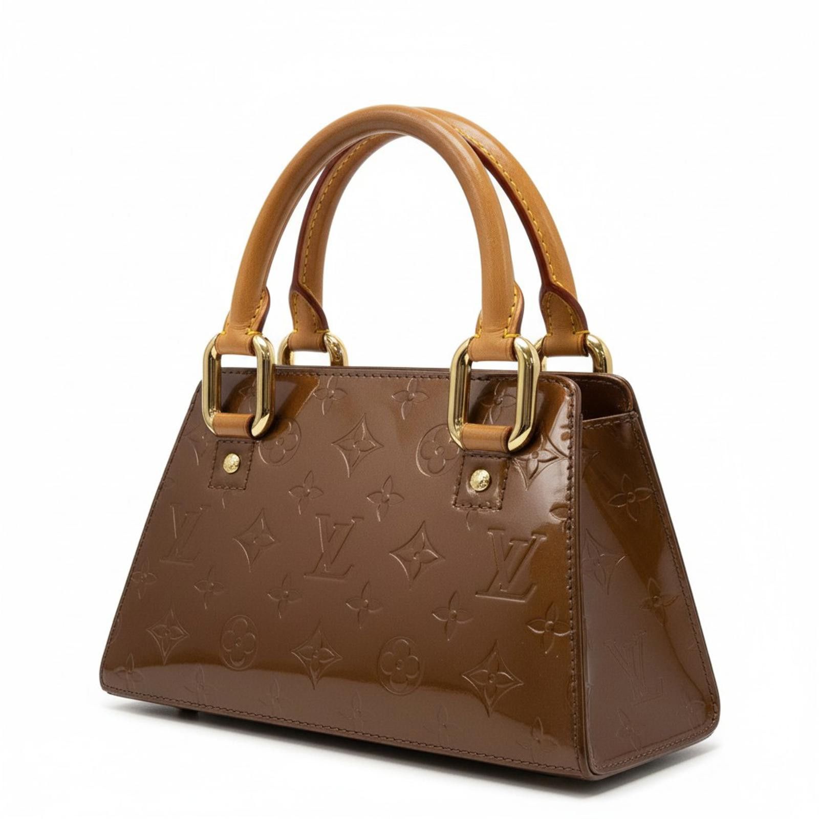 Louis Vuitton Louis Vuitton - Vernis Leather Satchel Bag Brown Size ONE SIZE - 1 Thumbnail