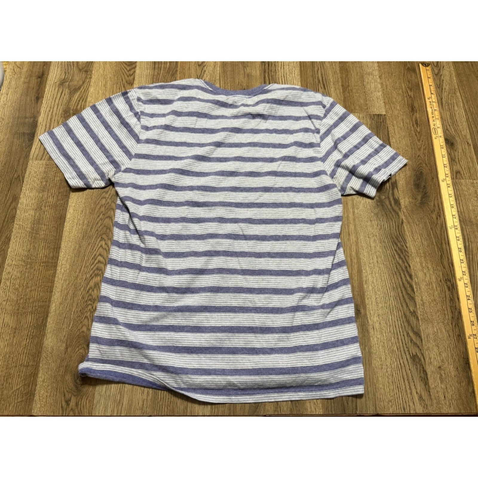Element Element Shirt, Mens, Size Large, Striped, Short Sleeve Shirt, Purple White Grey, Shirt, Casual, Brand Element Size L / US 10 / IT 46 - 2 Thumbnail