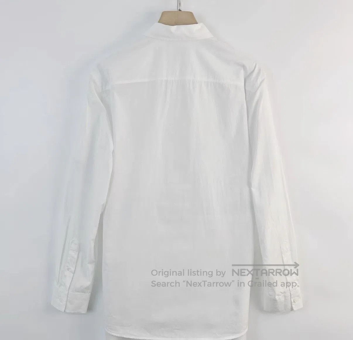 Burberry White Long. Size US M / EU 48-50 / 2 - 2 Thumbnail