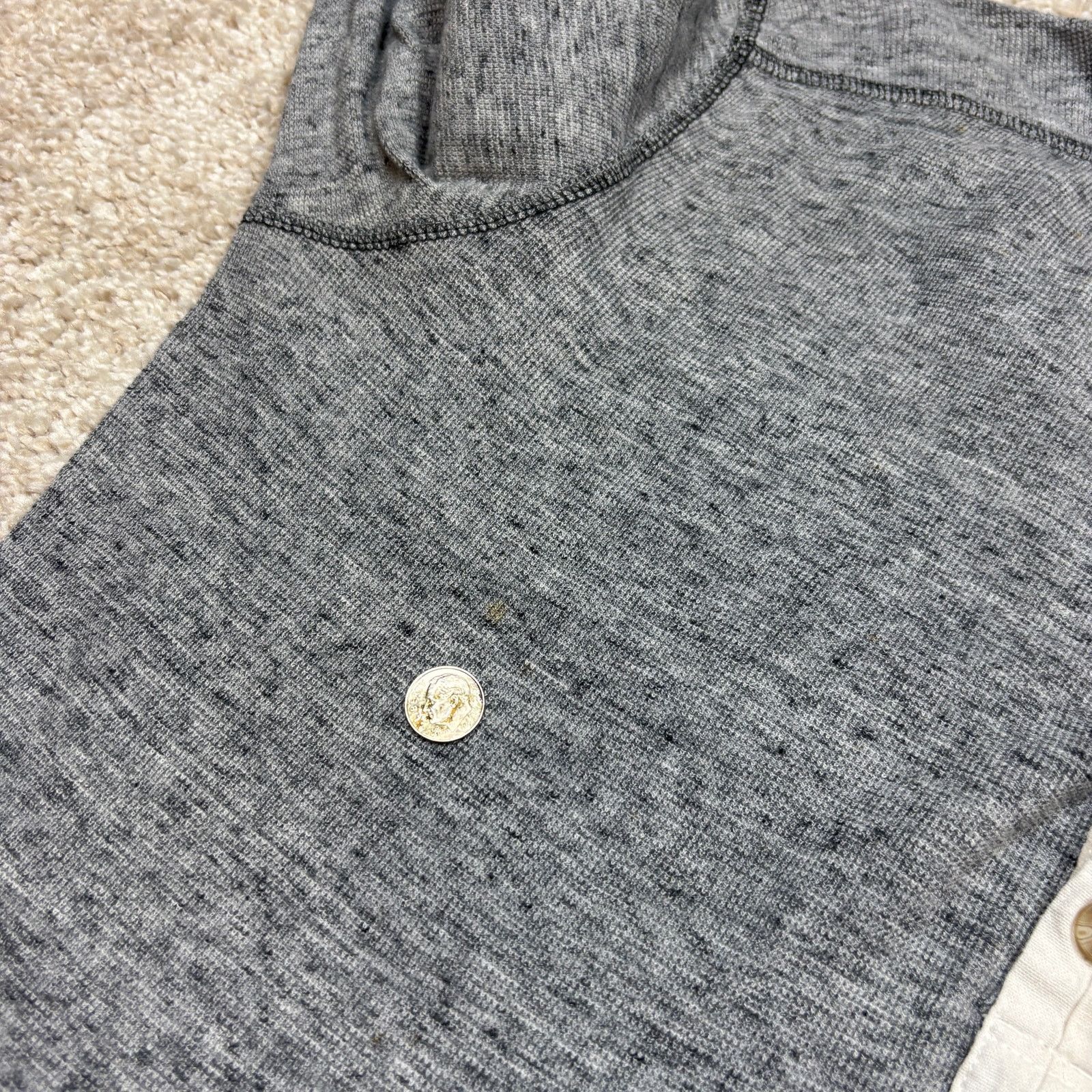 Diesel Diesel Henley Thermal Waffle Long Sleeve T Shirt Men's XL Size US XL / EU 56 / 4 - 7 Thumbnail
