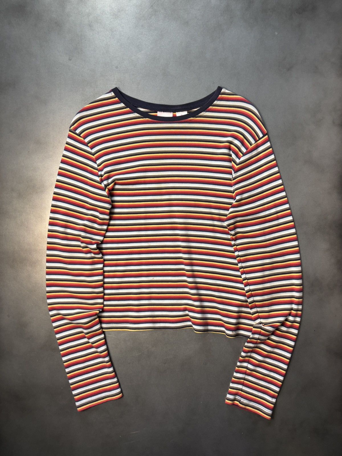 Other × Vintage Y2K Vintage Xhilaration Longsleeve Shirt Stripe Stretch 2000 Size M / US 6-8 / IT 42-44 - 1 Thumbnail