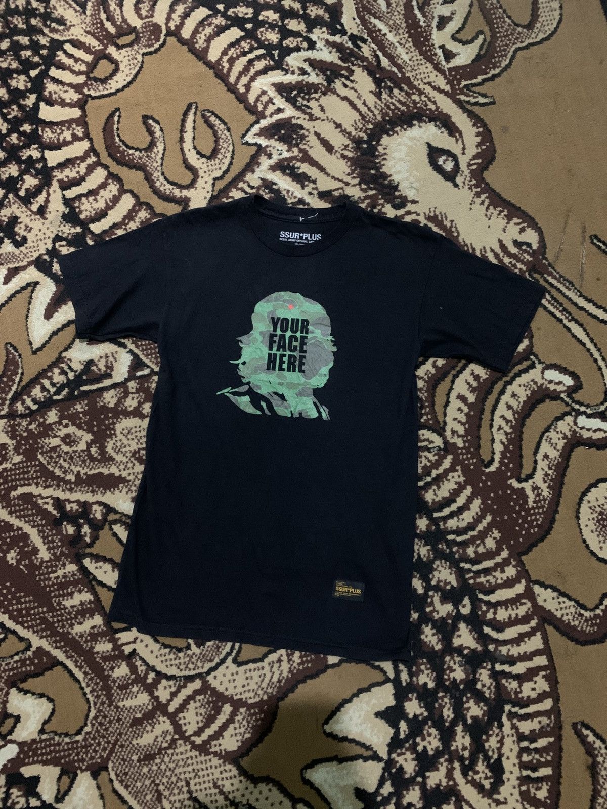 SSUR Vintage SSUR Tshirt Your Face Army Size US S / EU 44-46 / 1 - 1 Thumbnail