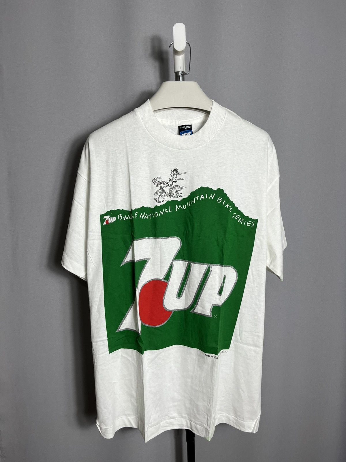 Other Screen Stars 1985 Fido Dido 7UP vintage t-shirt mens white Size US XL / EU 56 / 4 - 1 Thumbnail