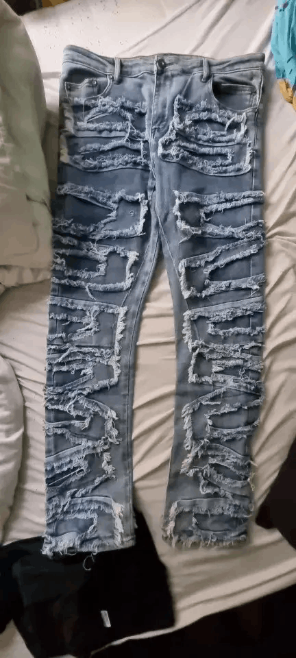 Japanese Brand × Jean Hip Hop Loose Denim Trousers Vibe Style Size US 30 / EU 46 - 4 Thumbnail