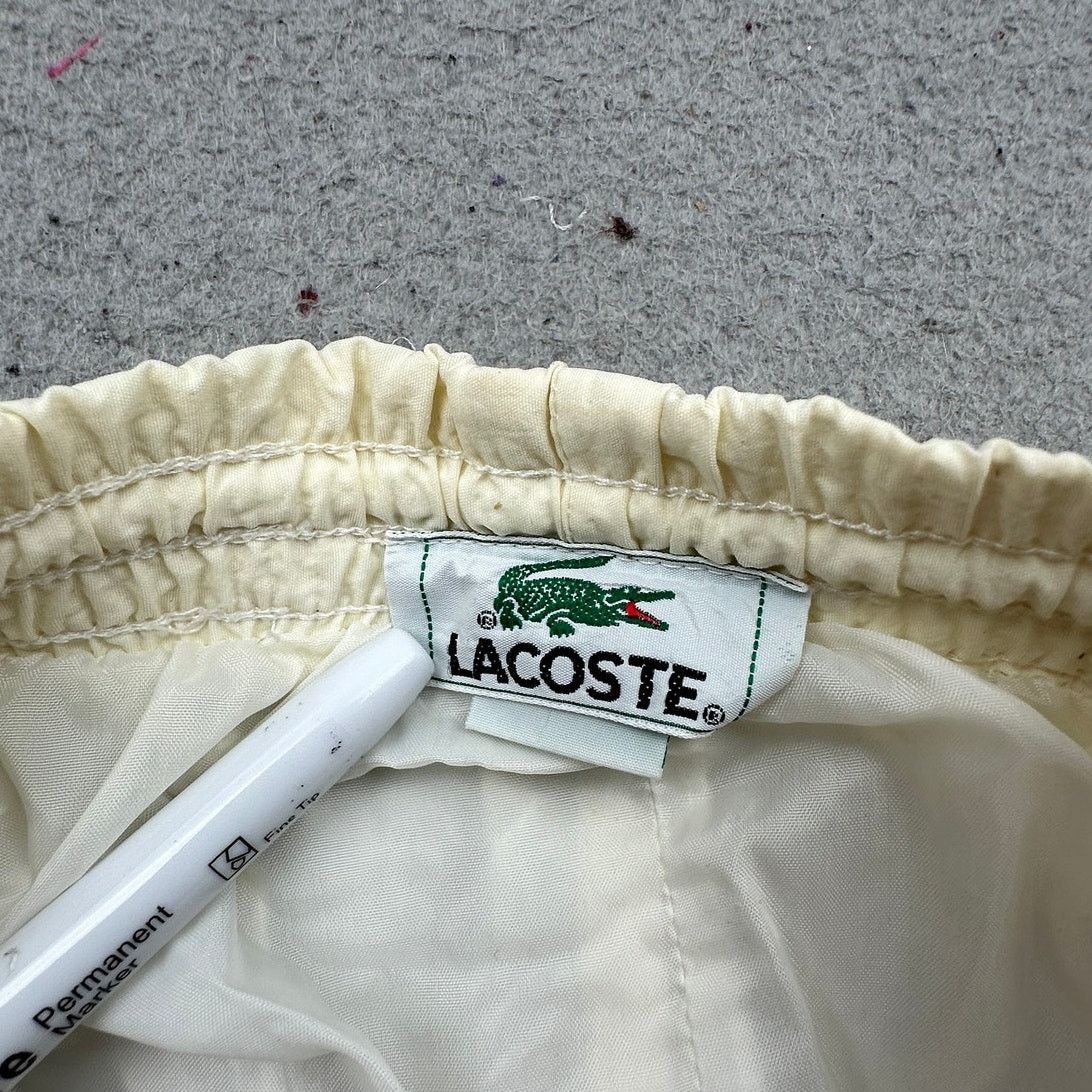 Lacoste Vintage 90s Lacoste Windbreaker Pants Men Large Jogger White Size US 36 / EU 52 - 3 Thumbnail