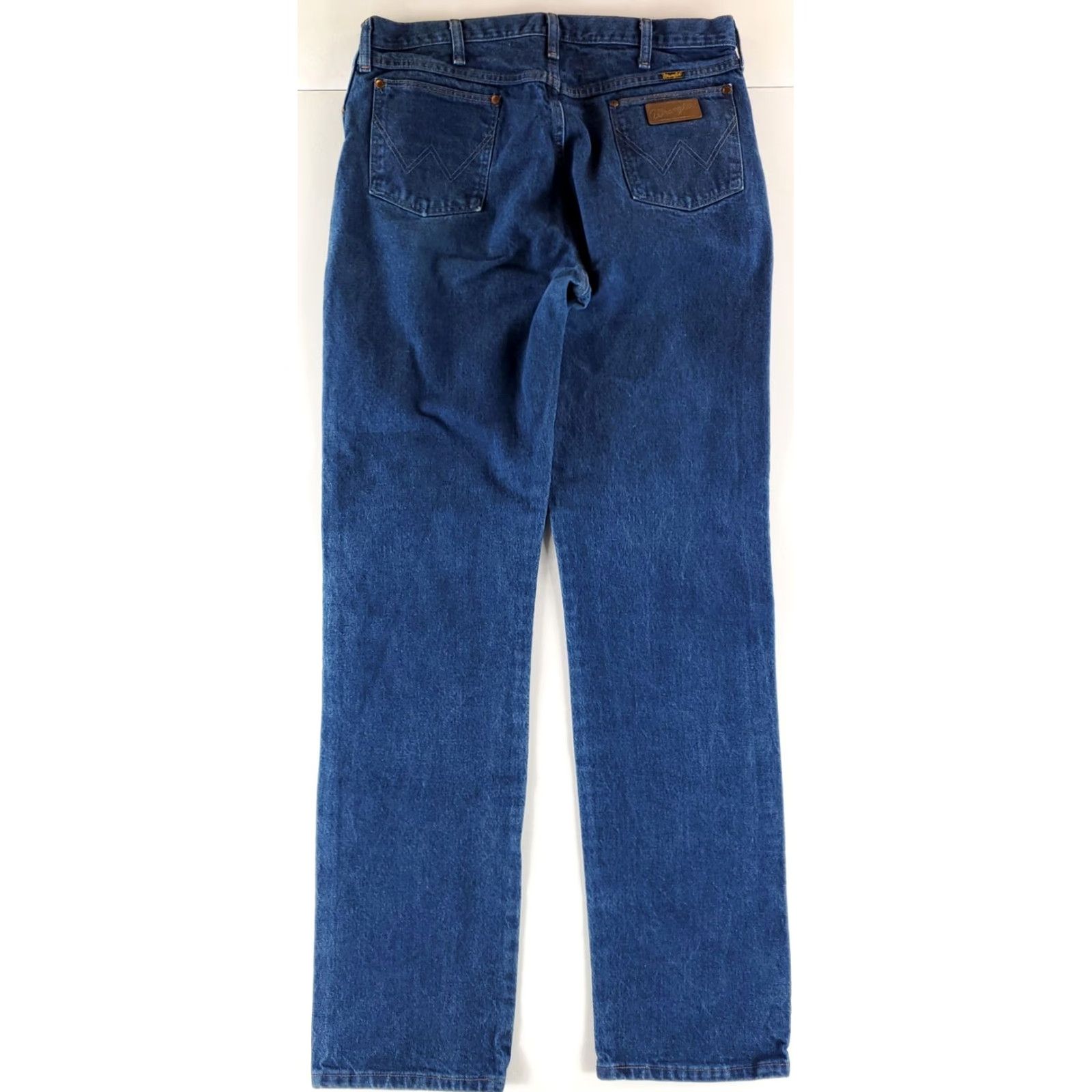 Wrangler Wrangler Jeans 13MWZPW Mens 36x38 36x37 Actual Blue Denim Straight Jeans Mens 36 Regular Inseam 37 Denim Size US 36 / EU 52 - 5 Thumbnail