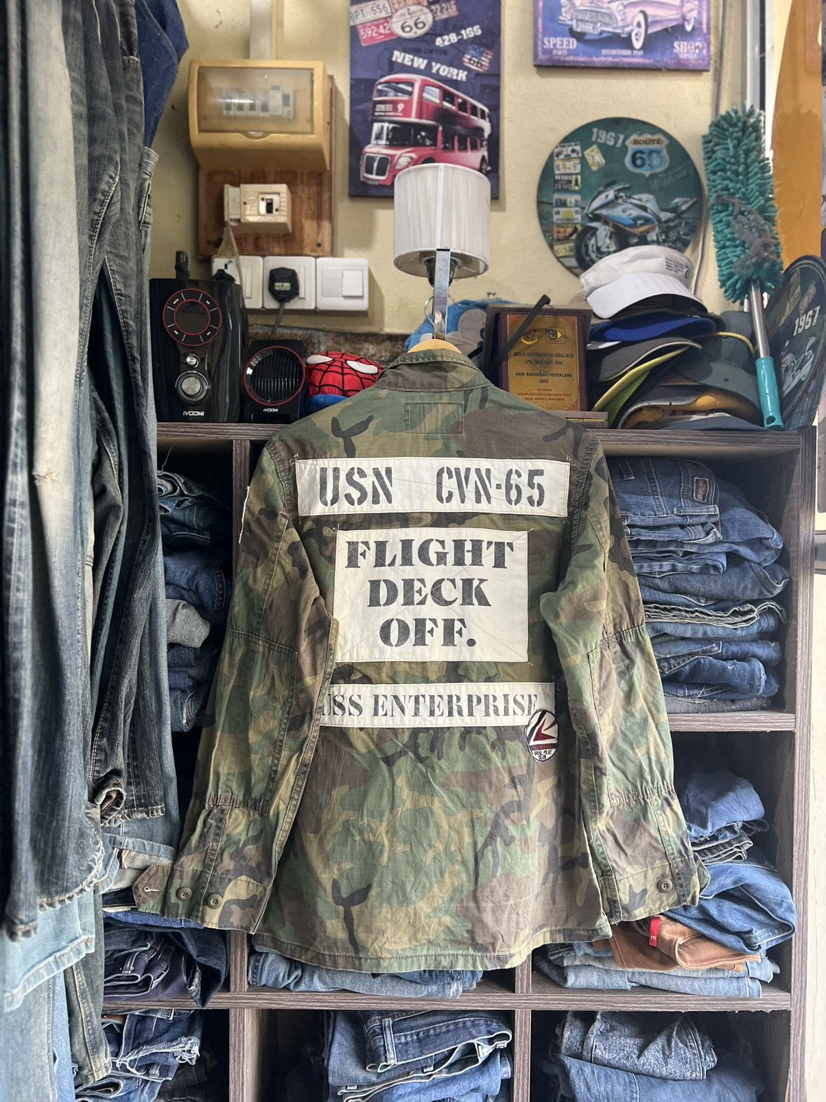 Avirex 🔥Rare Avirex US Navy Camo Army Jacket Size US M / EU 48-50 / 2 - 1 Thumbnail