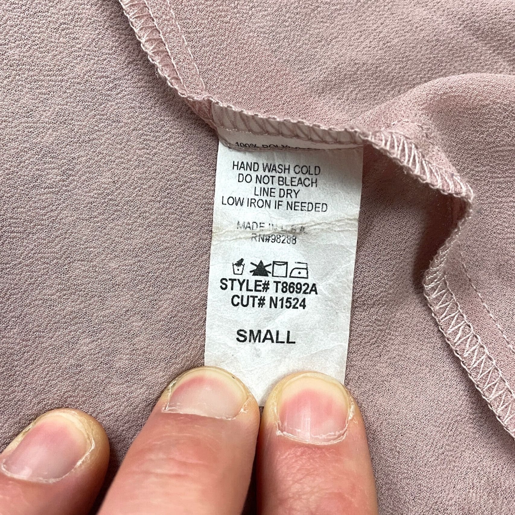 Vintage Naked Wardrobe Jumpsuit Womens Small Pink Smooth Racerback Long Wide Leg Womens Size 28" / US 6 / IT 42 - 4 Thumbnail