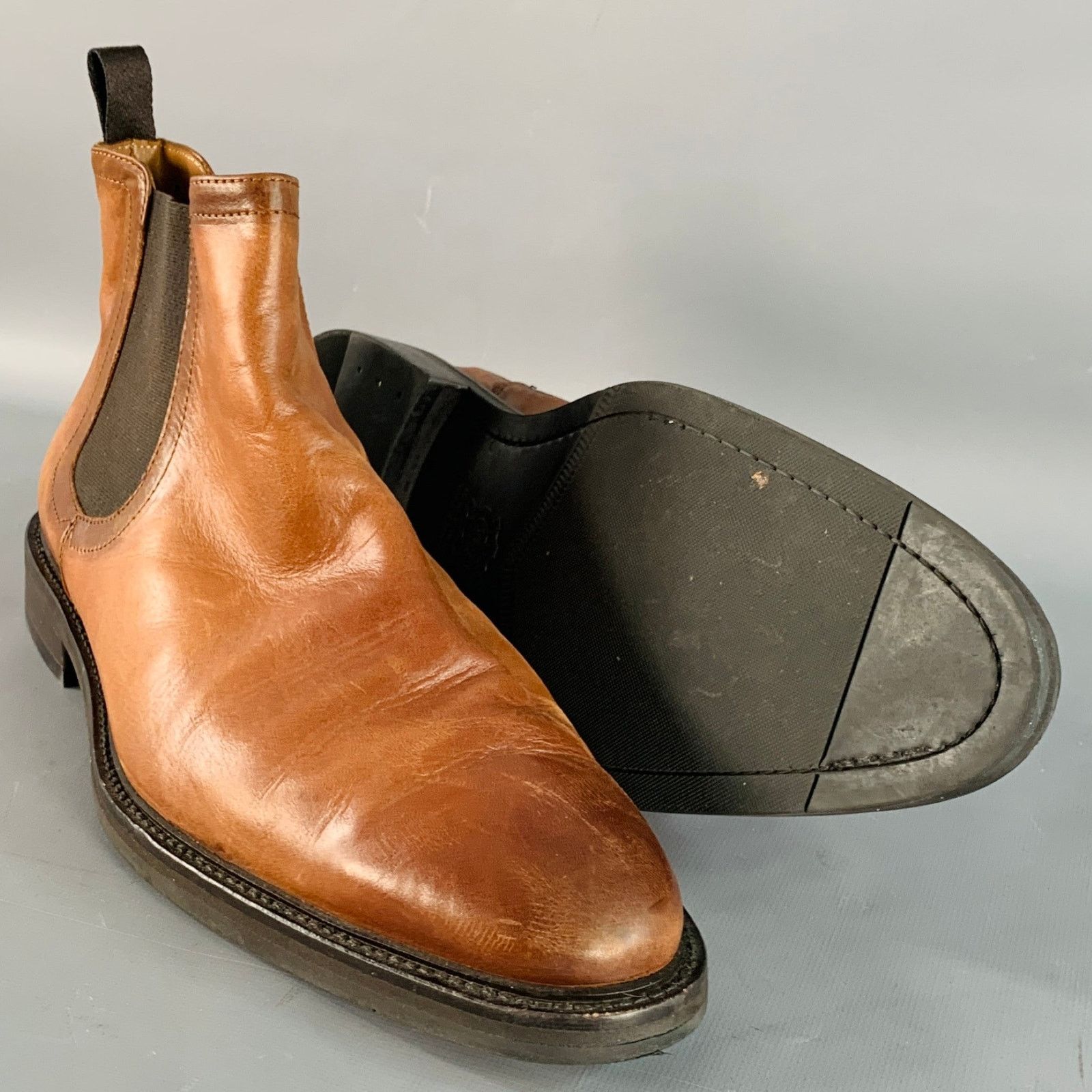 Antonio Maurizi ANTONIO MAURIZI Size 13 Brown Leather Ankle Chelsea Boots Size US 13 / EU 46 - 5 Thumbnail