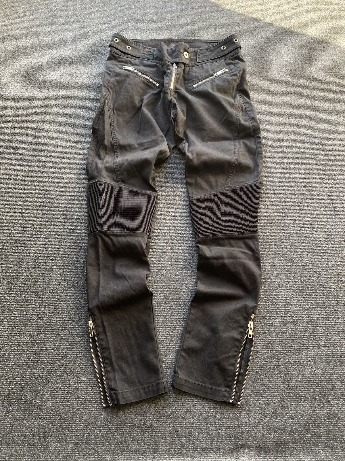 Diesel 🔥Opium Punk Diesel Moto Racing Gothic Pants Zip rare 27 Size 27" / US 4 / IT 40 - 1 Thumbnail