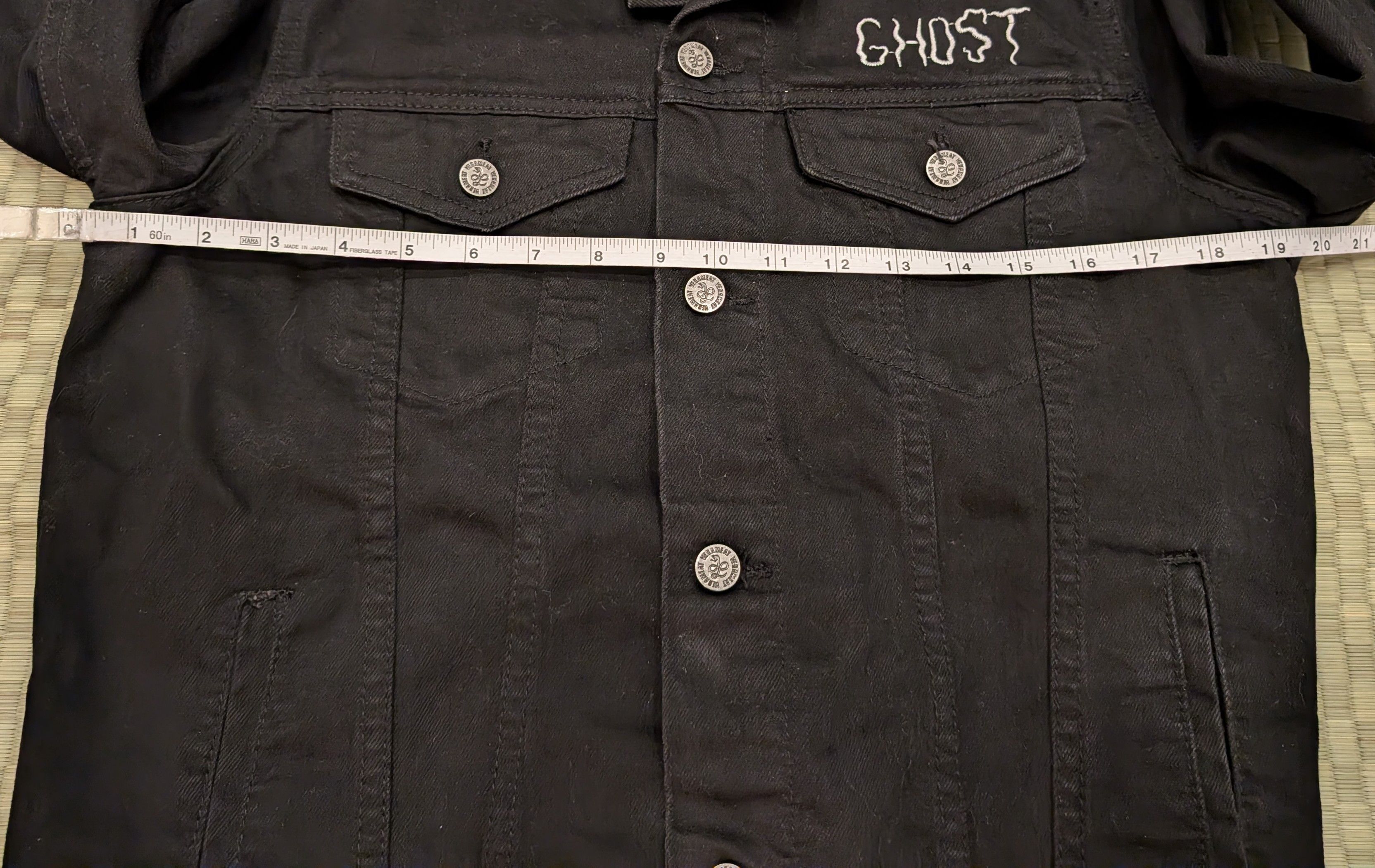VERAMEAT Verameat Ghost Black Denim Jacket 100% Cotton Size US L / EU 52-54 / 3 - 5 Thumbnail