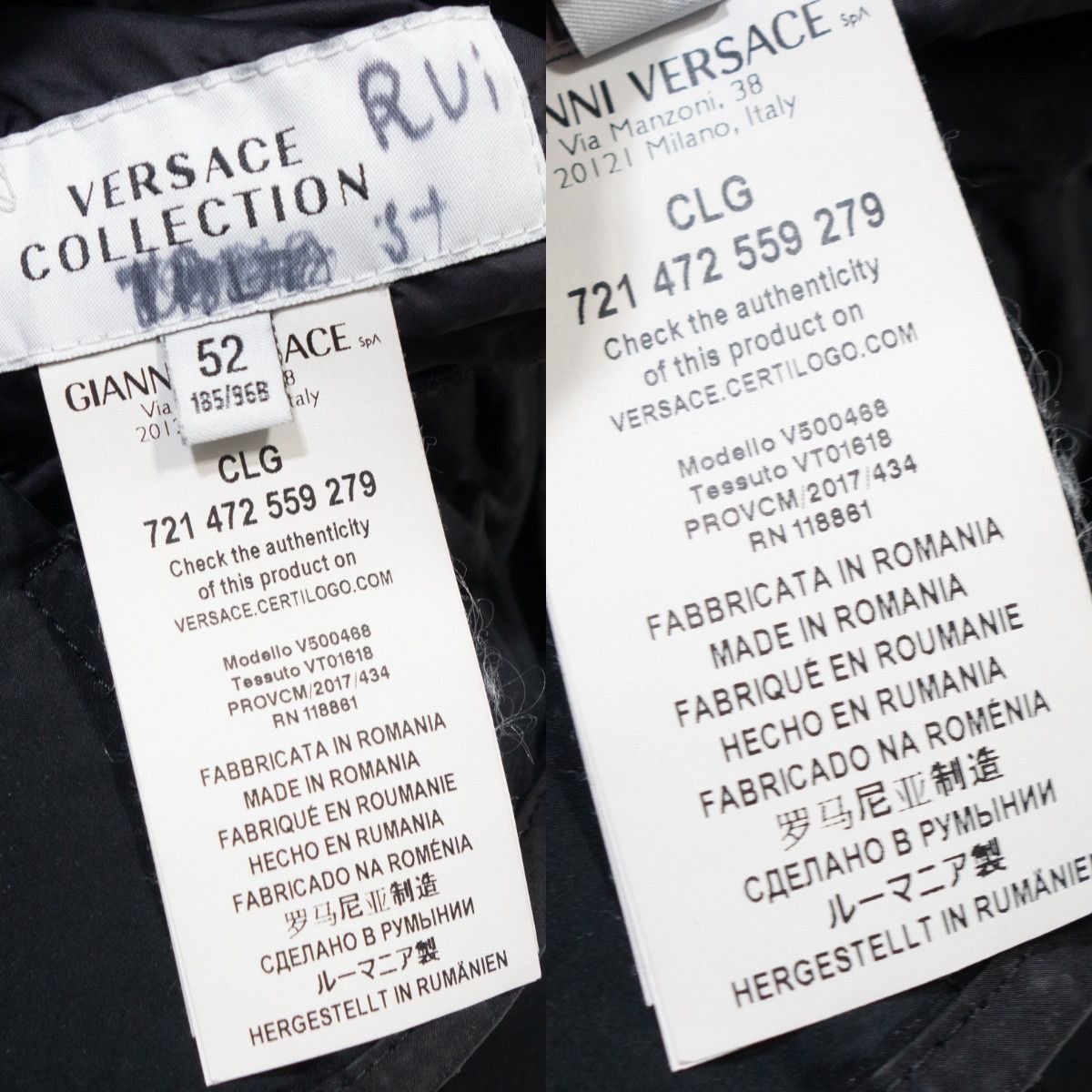 Versace Collection Reversible 2 Sided Down Quilted Jacket Size US L / EU 52-54 / 3 - 14 Thumbnail