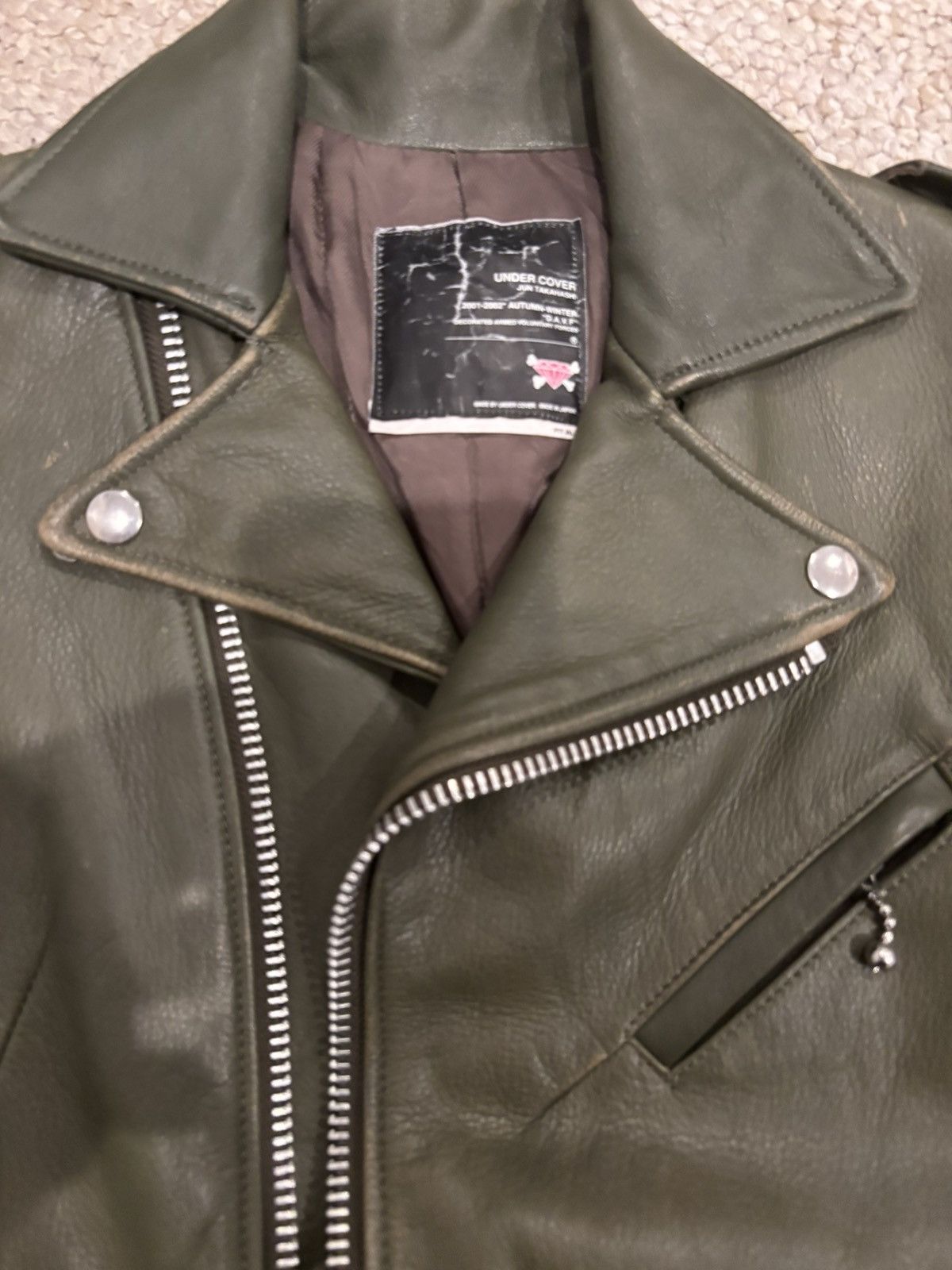 Jun Takahashi × Undercover UNDERCOVER AW01 DAVF MOTO JACKET Size US S / EU 44-46 / 1 - 3 Thumbnail