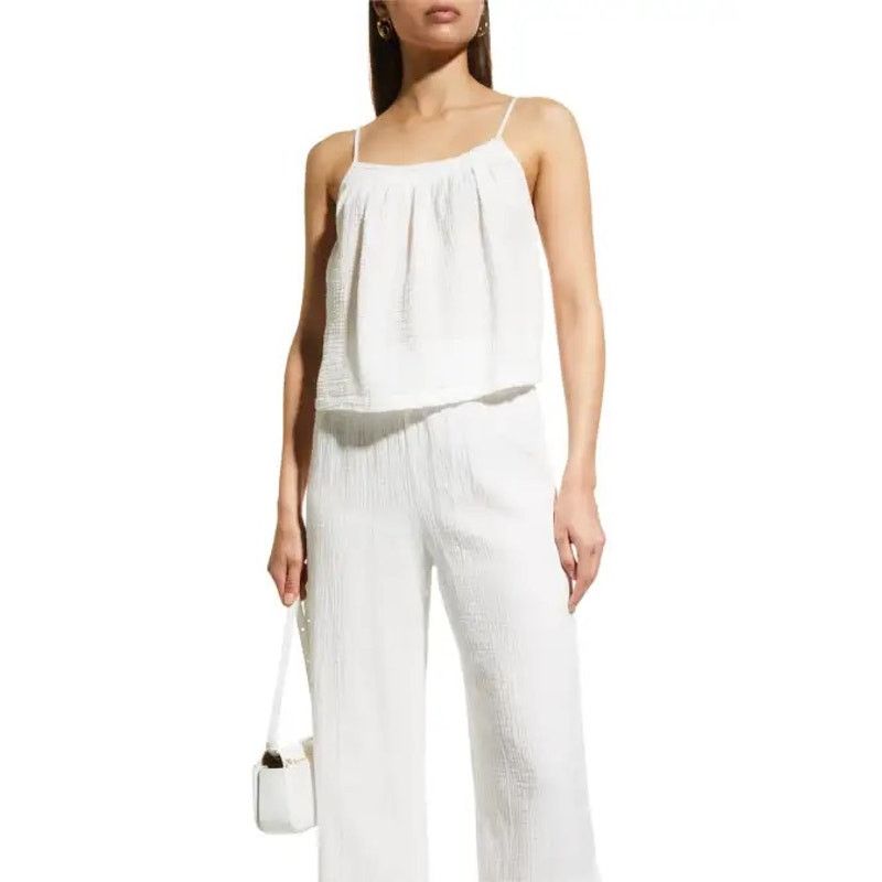 MONROW New Monrow Cotton Gauze Tank Top Small $144 Size S / US 4 / IT 40 - 3 Thumbnail