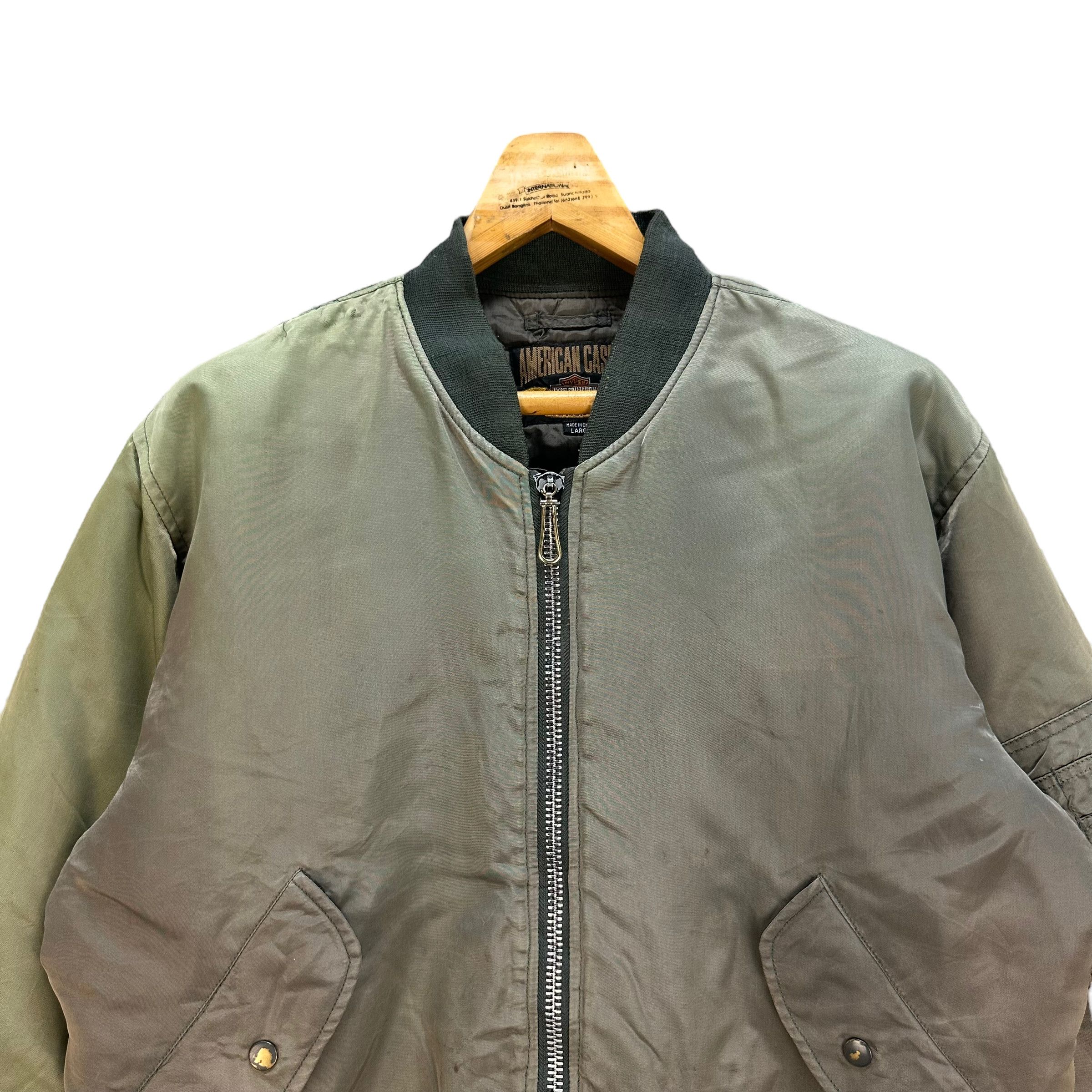 Vintage TRASHED🔥 WORLD RESORT CLUB AMERICAN CASUAL BOMBER #7838-181 Size US L / EU 52-54 / 3 - 4 Thumbnail