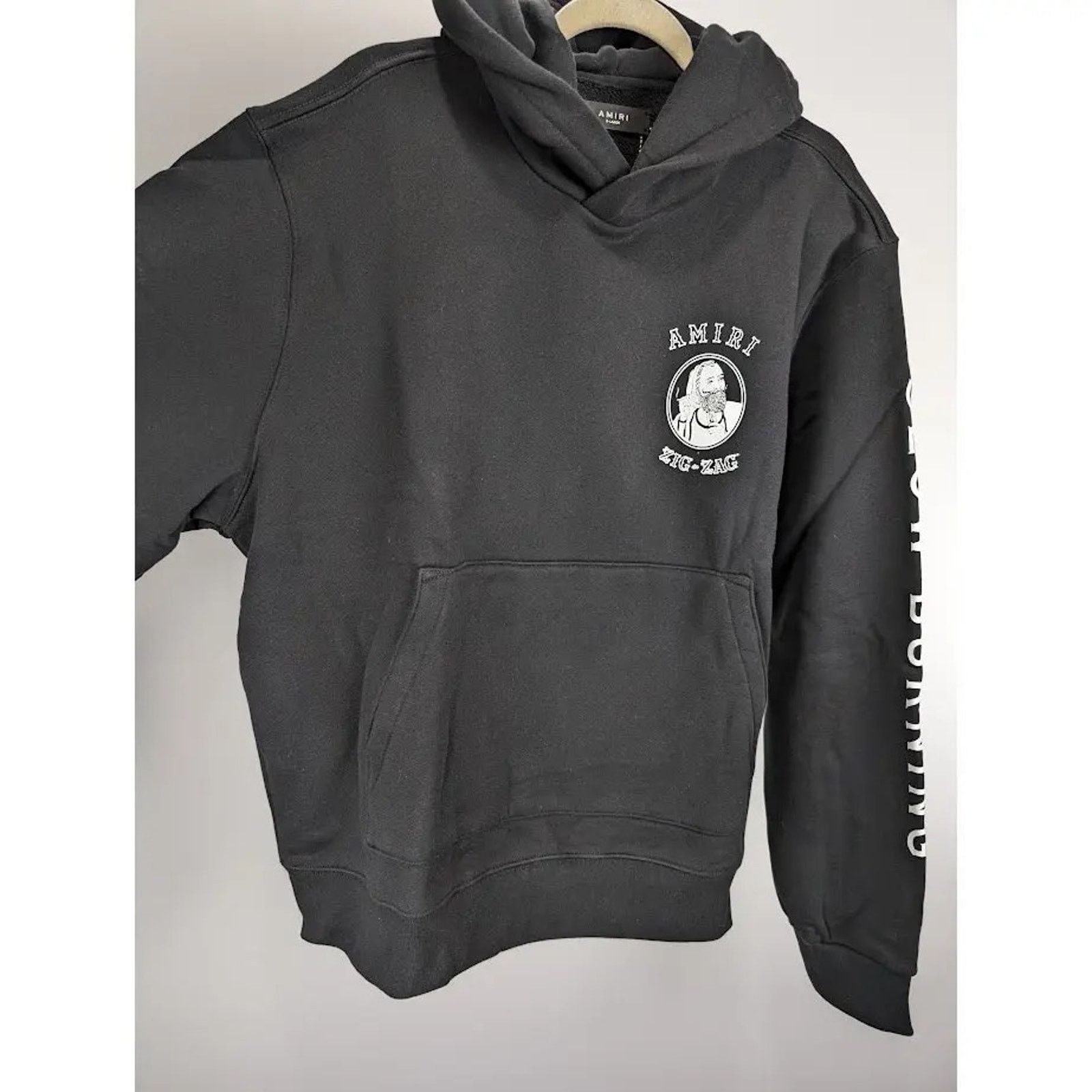Amiri o1rshd1 Amiri x Zig Zag Hoodie in Black Size US M / EU 48-50 / 2 - 9 Thumbnail
