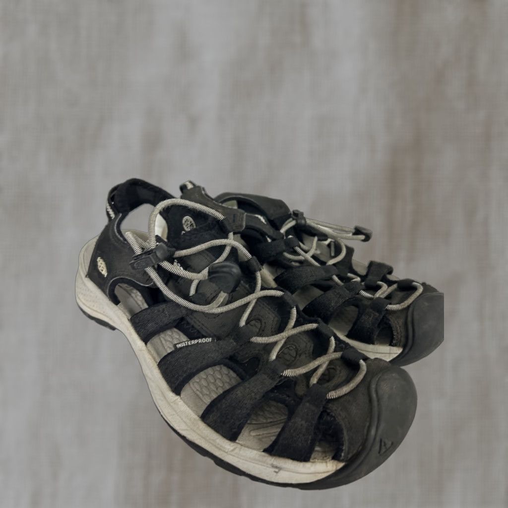KEEN Keen Astoria West Sandal Womens Black Gray Fisherman Slip On 7.5 XS? Size US 8 / IT 38 - 1 Thumbnail