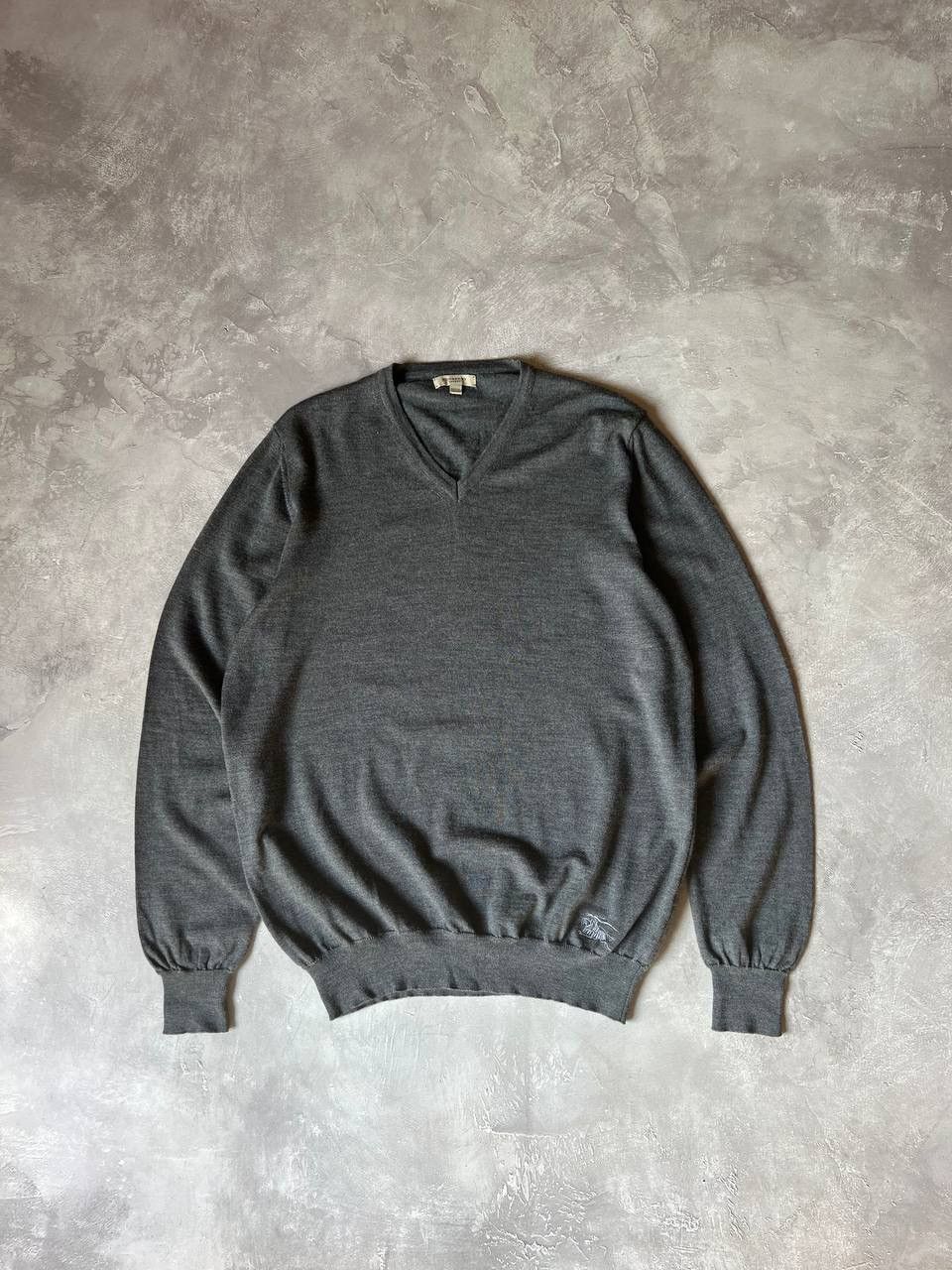 Burberry Vintage Burberry Merino Wool Sweater Size US XL / EU 56 / 4 - 1 Thumbnail