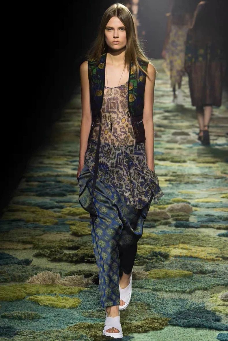 Dries Van Noten DRIES VAN NOTEN size:36 Black spring and summer show doubl Size 35" - 7 Thumbnail