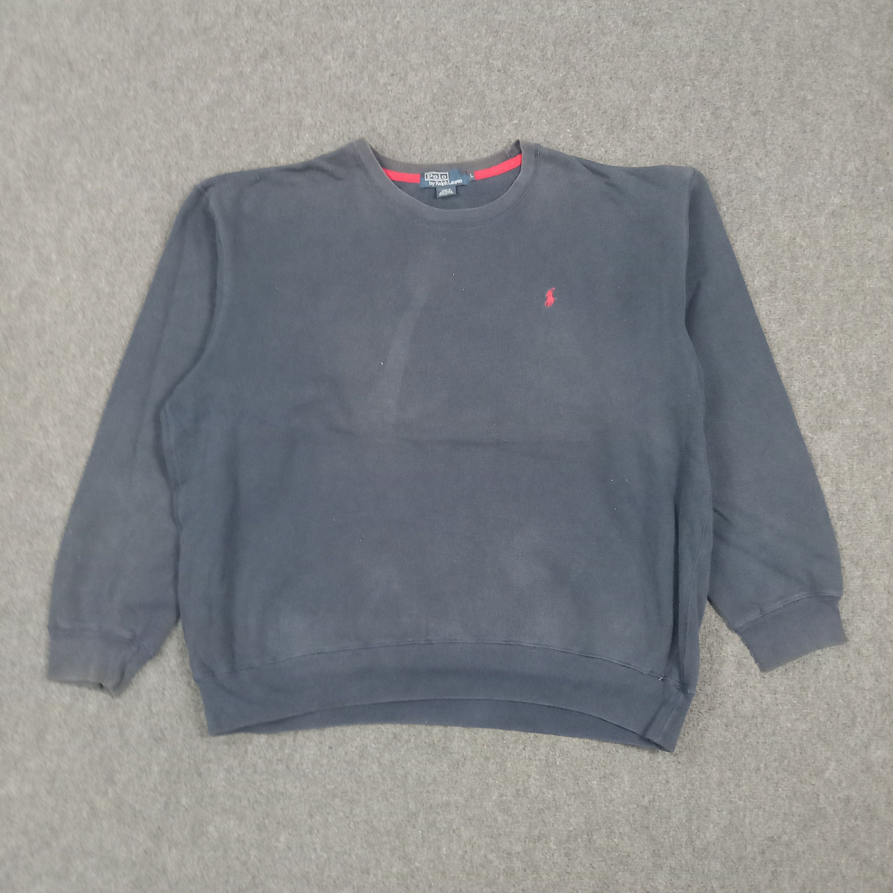 Polo Ralph Lauren Polo Ralph Laurent Embroidery Logo Plain Sweatshirt C291N11 Size US XL / EU 56 / 4 - 1 Thumbnail