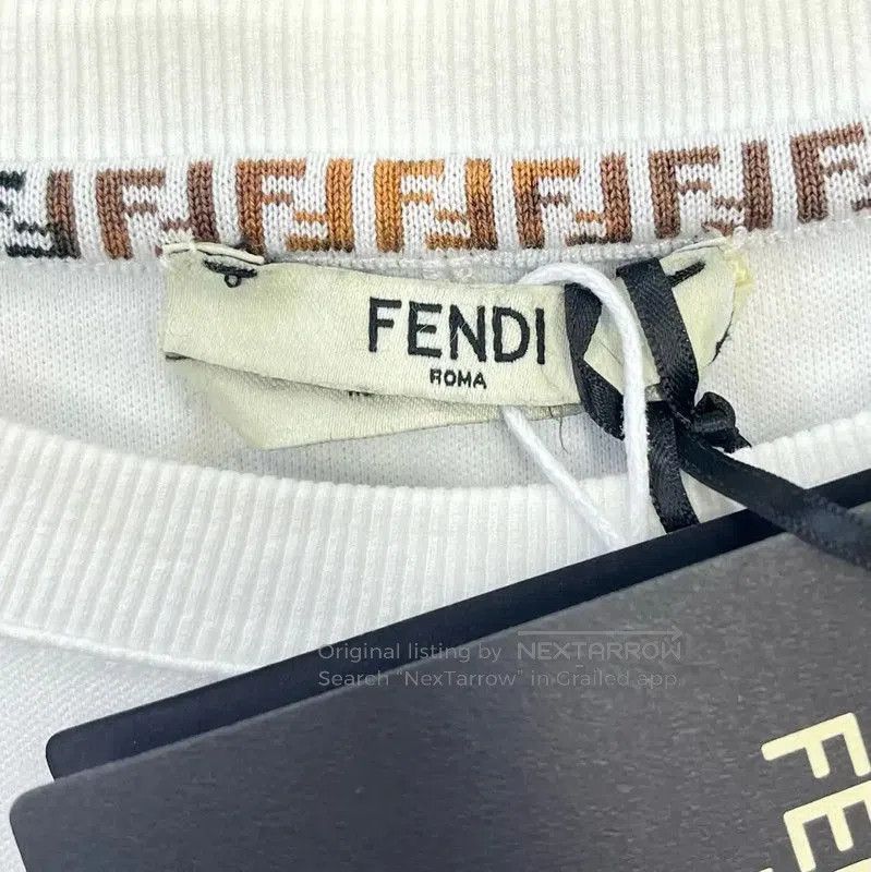 Fendi Fendi Women's White T-Shirt with Pocket Design . Size XXS / US 00 / IT 34 - 3 Thumbnail