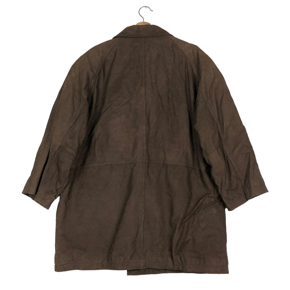 Japanese Brand 🔥VINTAGE FLY LEATHER JACKET ISSEY MIYAKE DESIGN Size US L / EU 52-54 / 3 - 8 Thumbnail