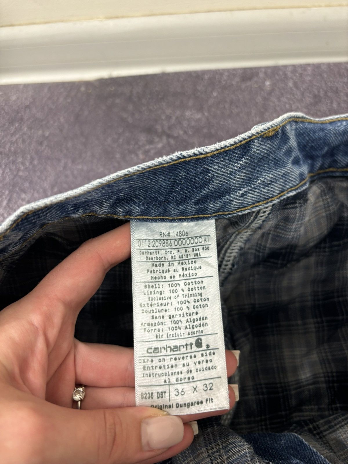 Carhartt Vintage Carhartt USA Workwear Insulated Denim Baggy Jeans Size US 36 / EU 52 - 18 Thumbnail