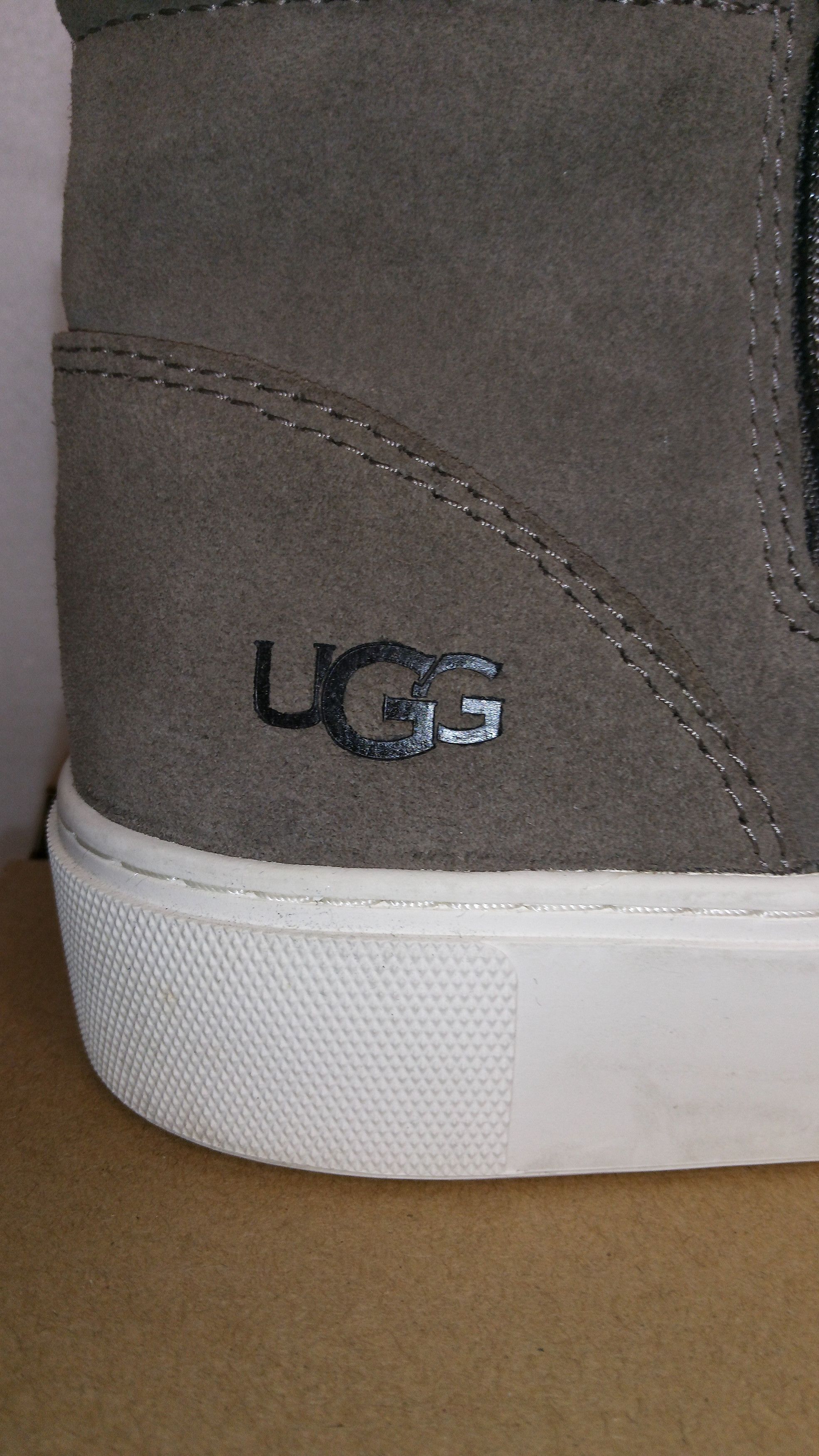 Ugg UGG Australia Olli Suede Leather Gray High Top Sneaker Size US 9.5 / IT 39.5 - 4 Thumbnail