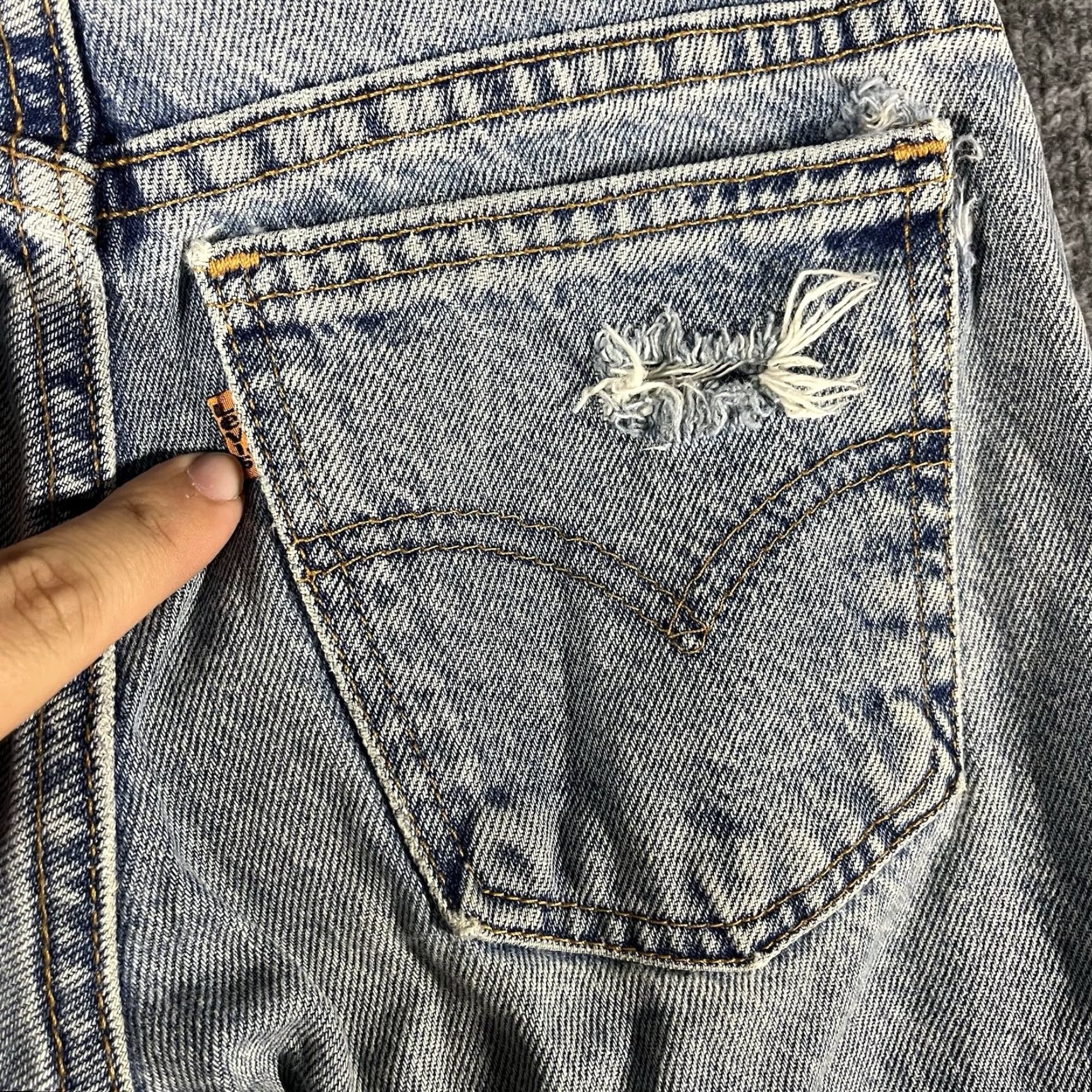 Levi's Levi's 950 Orange Tab Relaxed High Rise Vintage Denim Jeans Womens 26x27 Actual Size 26" / US 2 / IT 38 - 4 Thumbnail