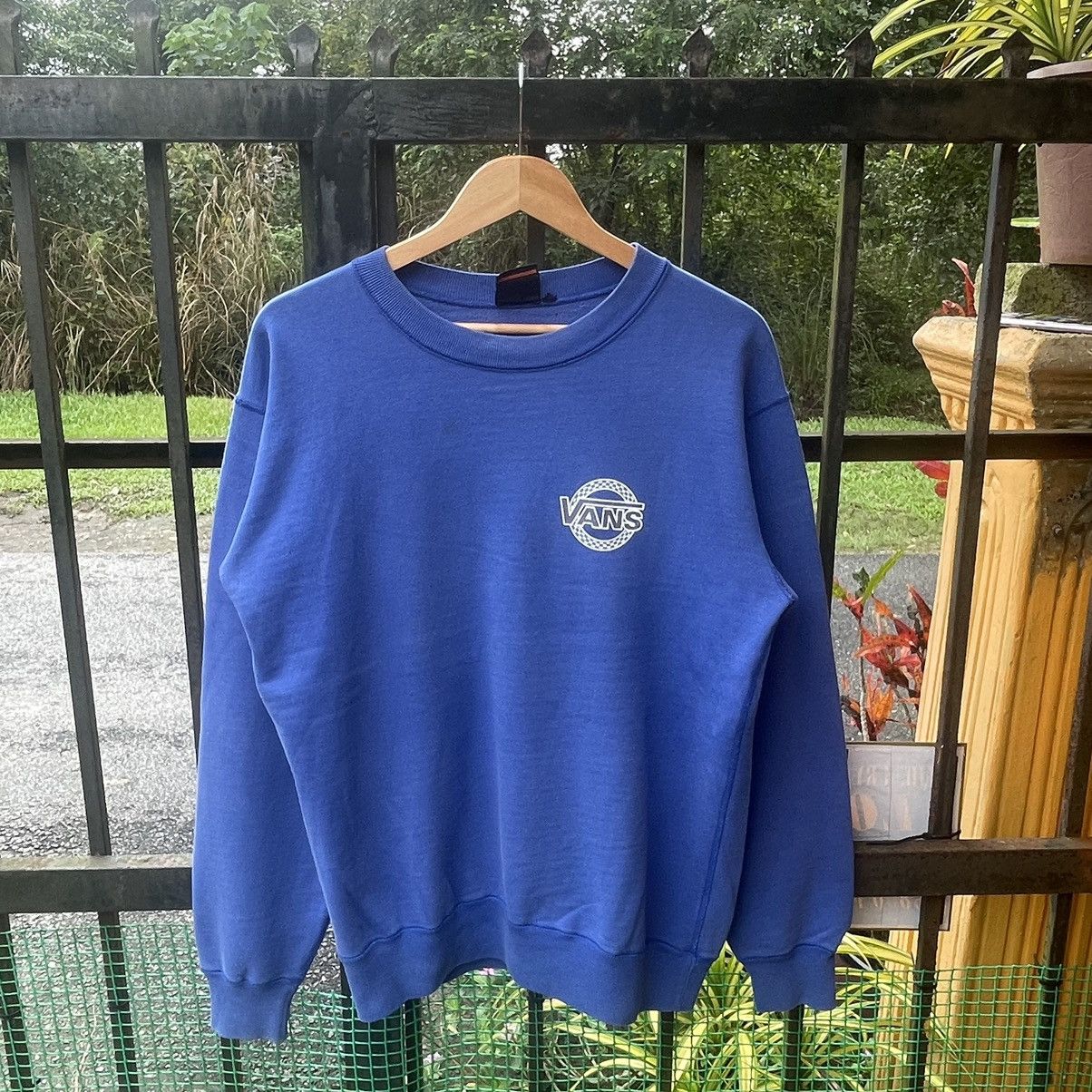 Vans × Vintage 🔥Vintage 90s VANS Skateboard Multiple Logo Sweatshirts Size US M / EU 48-50 / 2 - 2 Thumbnail