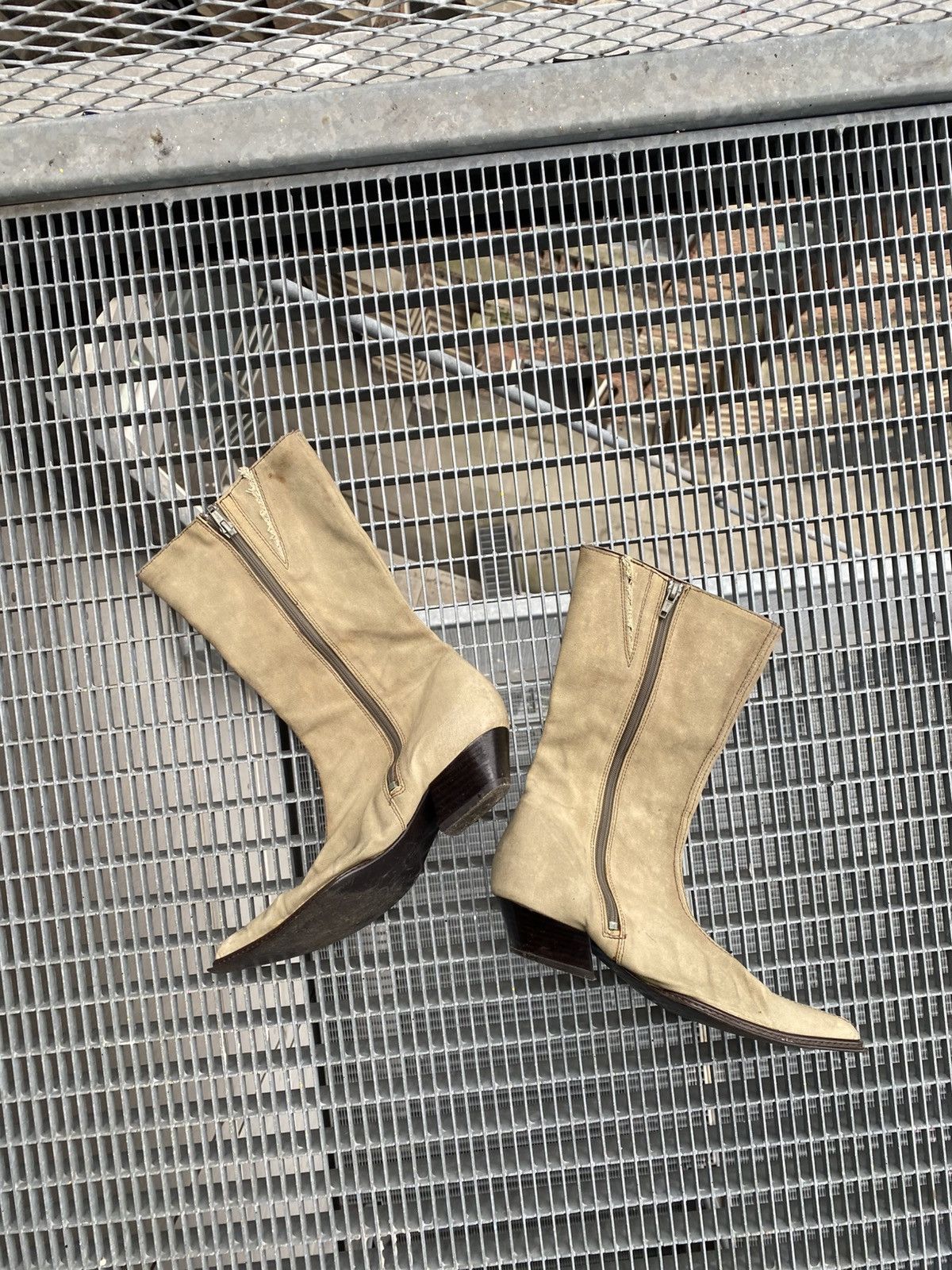 Vintage Avant-garde Jeans Graphic Boots Size US 8 / IT 38 - 4 Thumbnail