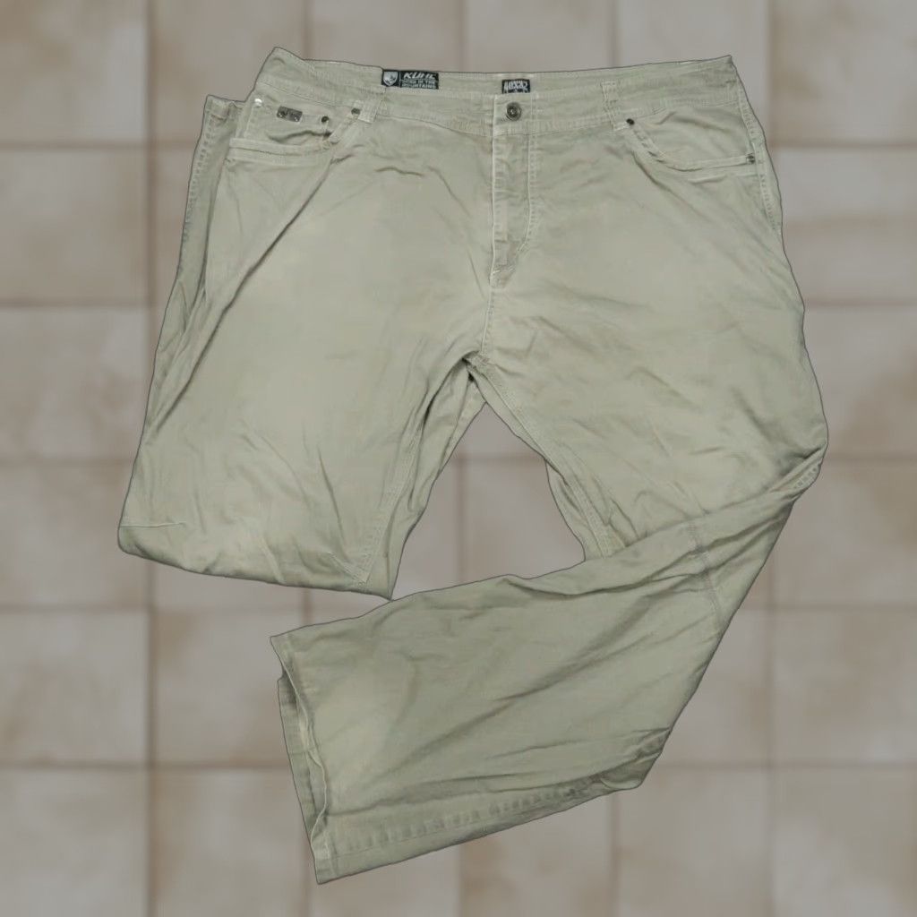 Vintage Kuhl Desperado Pants Beige Outdoor Hiking Stretch Cargo Mens 40x32 Size US 40 / EU 56 - 1 Thumbnail