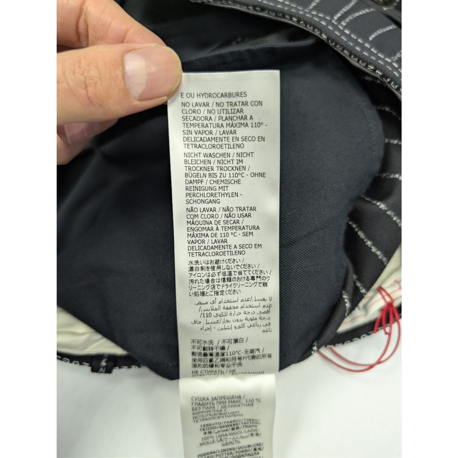 Alexander McQueen o1rshd1 McQueen Lettered Pinstripe Pants in Black/White Size US 40 / EU 56 - 20 Thumbnail