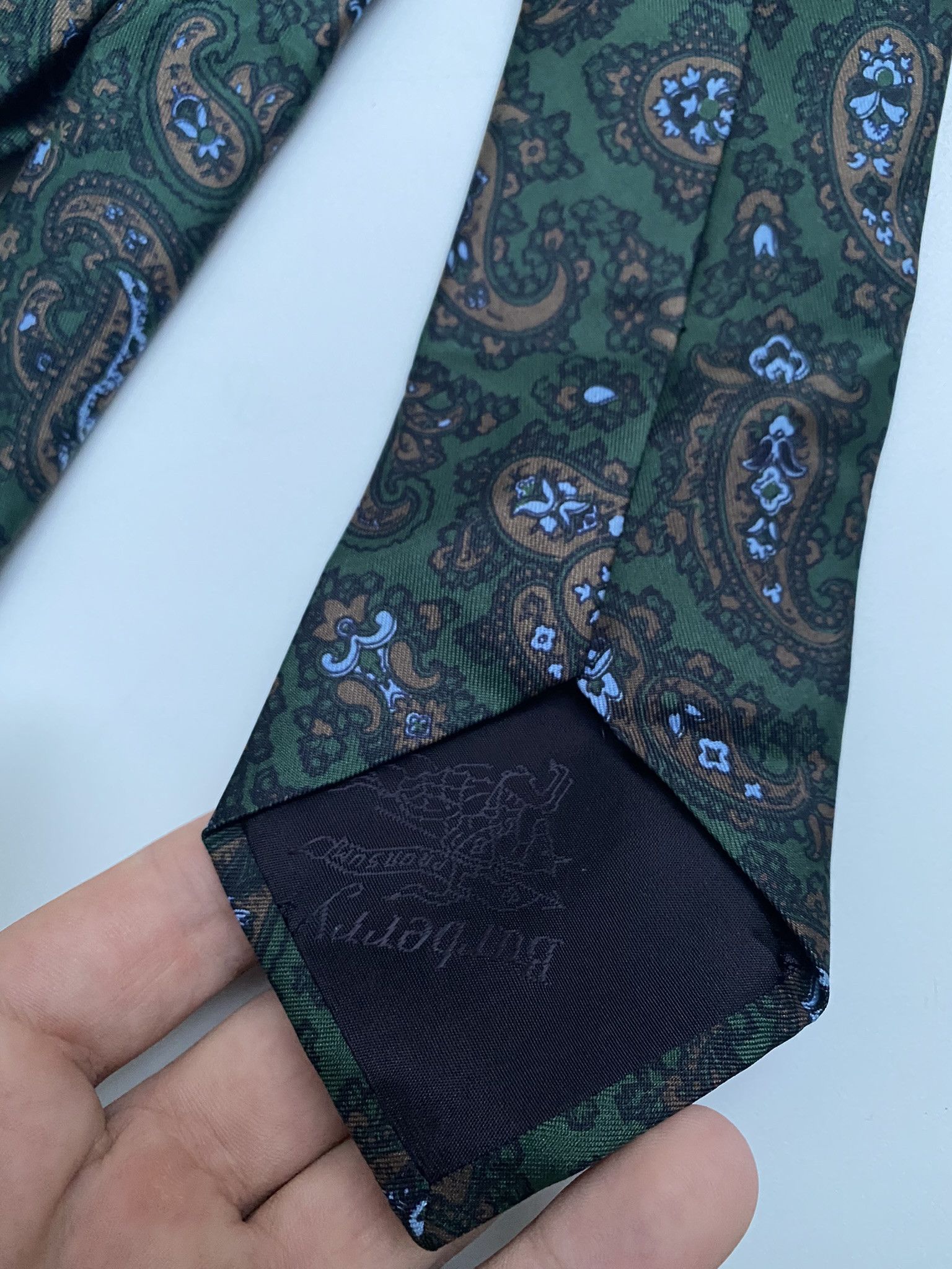 Burberry × Designer Burberrys England Silk Tie Size ONE SIZE - 3 Thumbnail