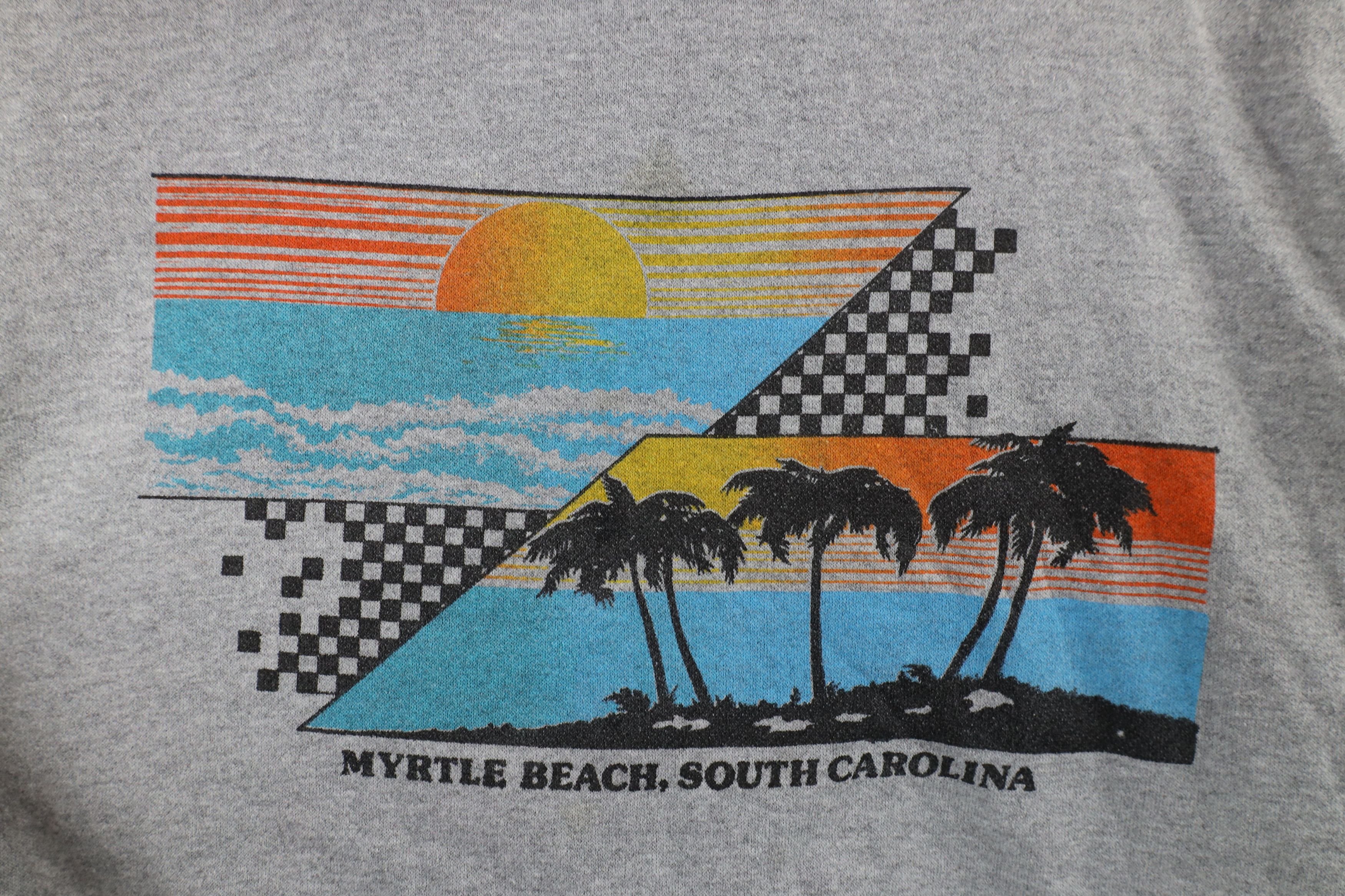 Vintage Vintage 70s 80s Beach Sleeveless Hoodie Sweatshirt USA Size L / US 10 / IT 46 - 5 Thumbnail