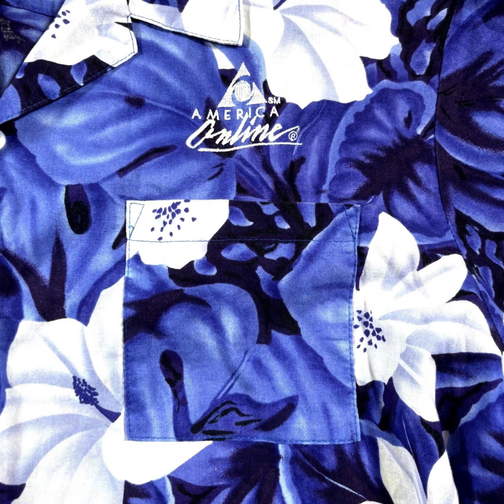 Vintage VTG 9th Wave Button-Up Shirt Women 2X Purple Floral Beach Hawaiian USA Size XXL / US 16-18 / IT 52-54 - 2 Thumbnail