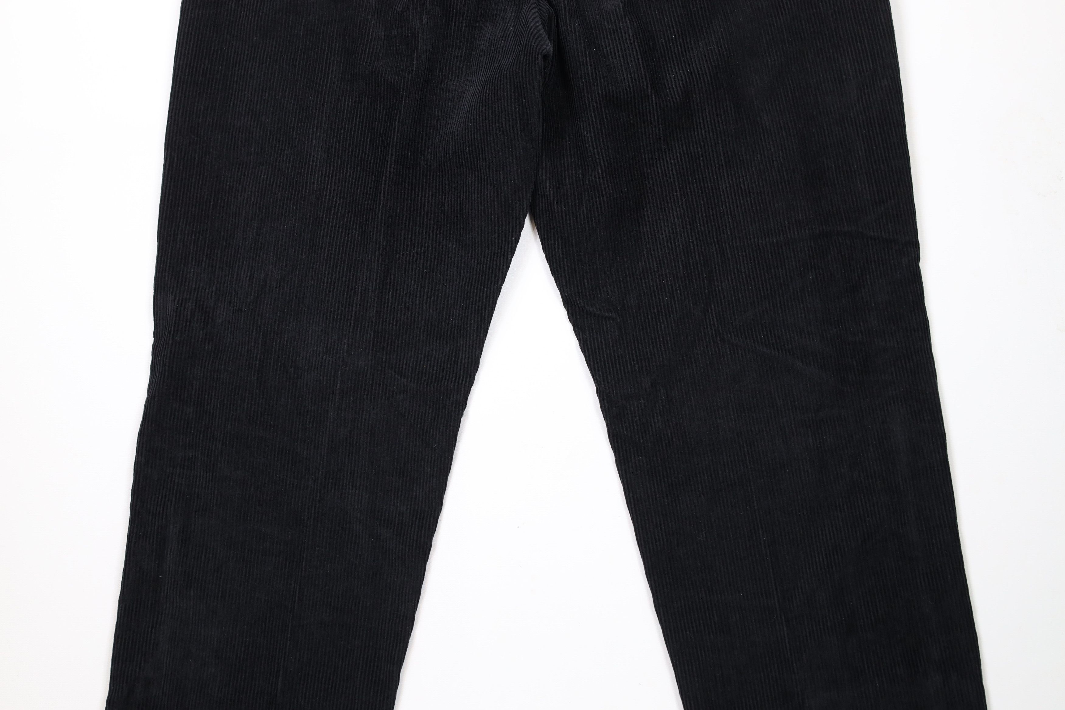 Vintage × Woolrich Woolen Mills Vintage 90s Woolrich Tapered Leg Corduroy Pants Black Size 36" / US 14 / IT 50 - 10 Thumbnail