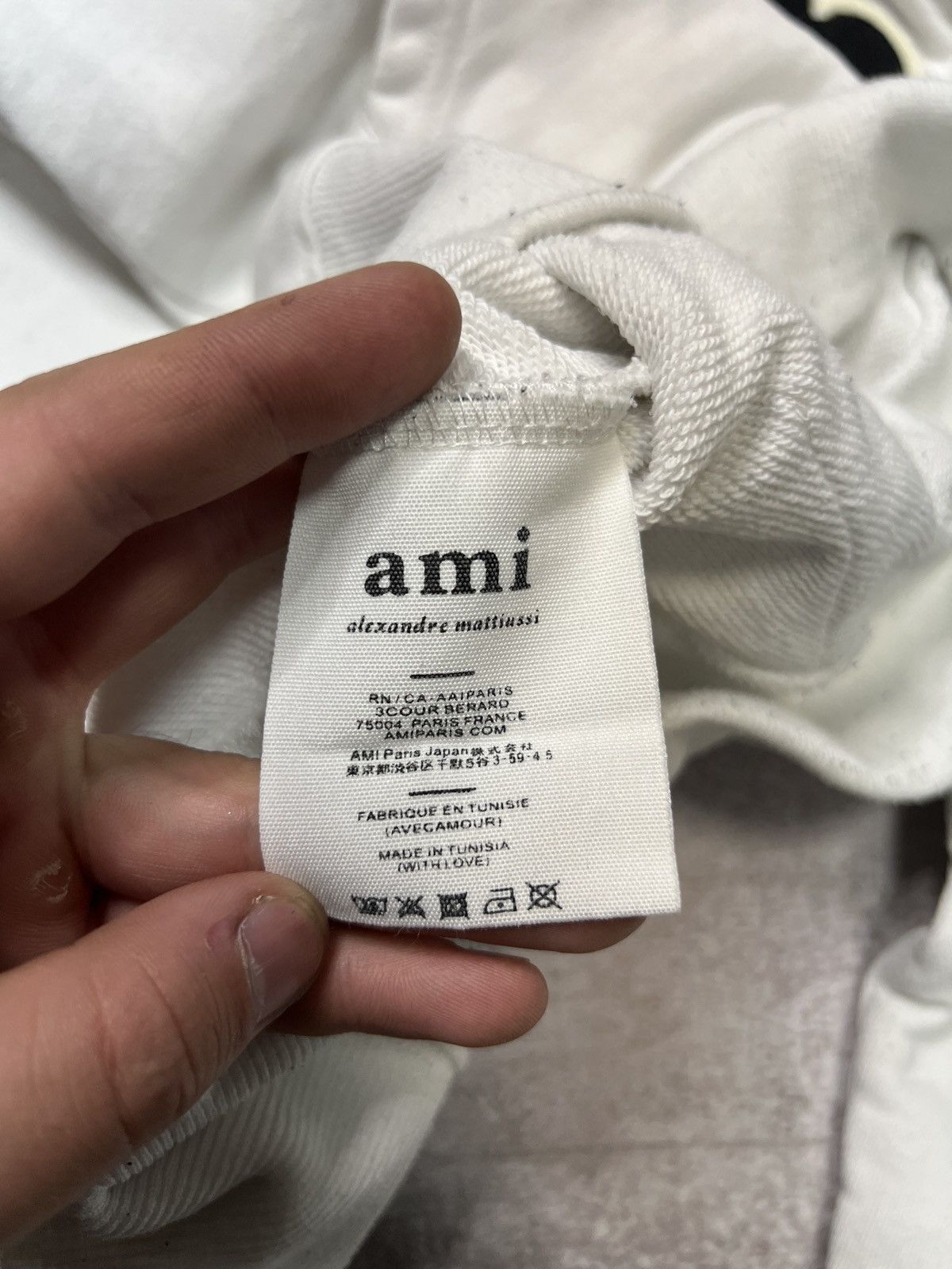 AMI AMI Paris Alexandre Mattiussi Big Heart Logo Hoodie White Size US S / EU 44-46 / 1 - 9 Thumbnail
