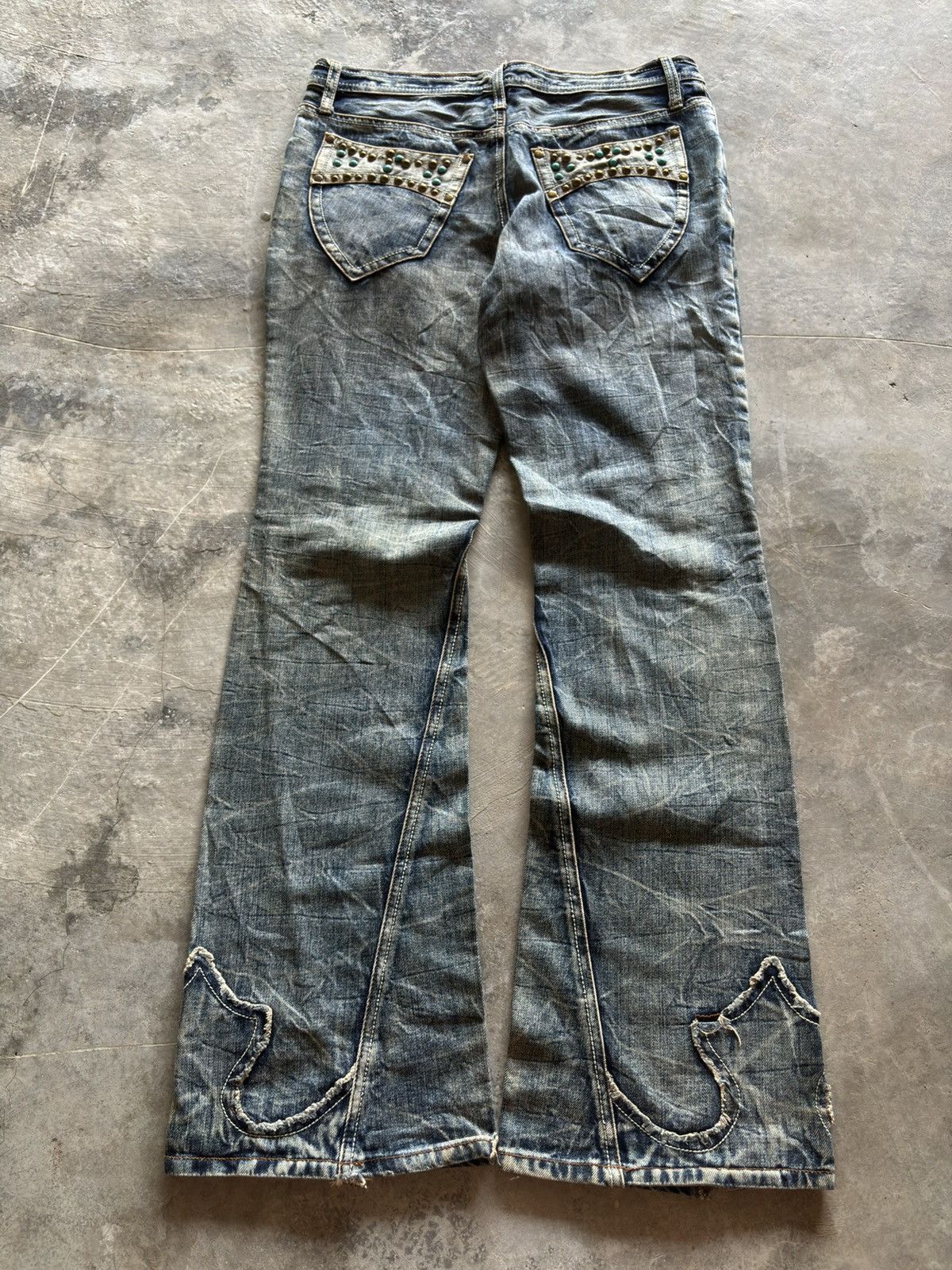 Tornado Mart SEMANTIC DESIGN washed faded distressed super sick design Size US 31 - 15 Thumbnail
