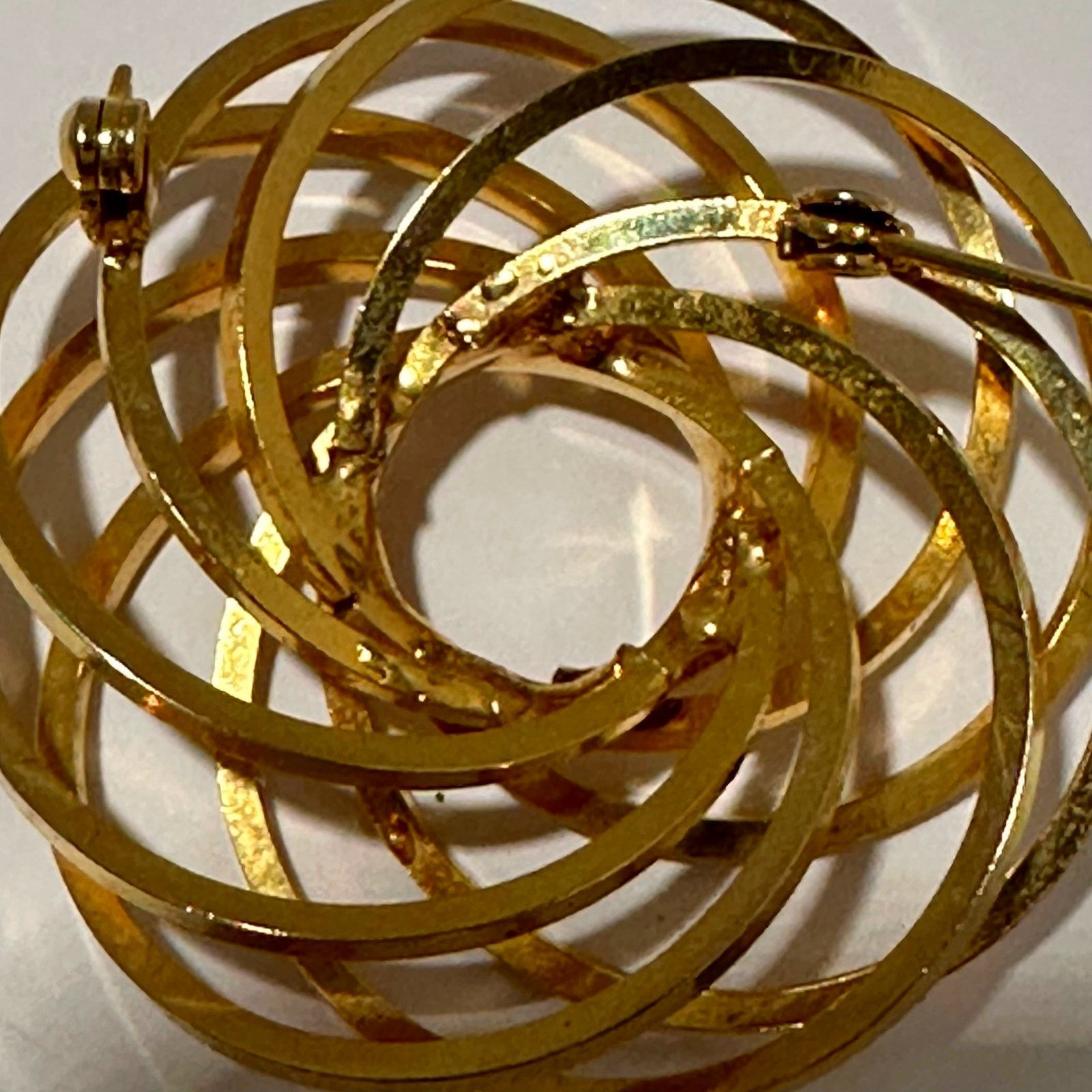 Other VTG Atomic Flower Spiral Eternity Entangled Circular Brooch Size ONE SIZE - 7 Thumbnail