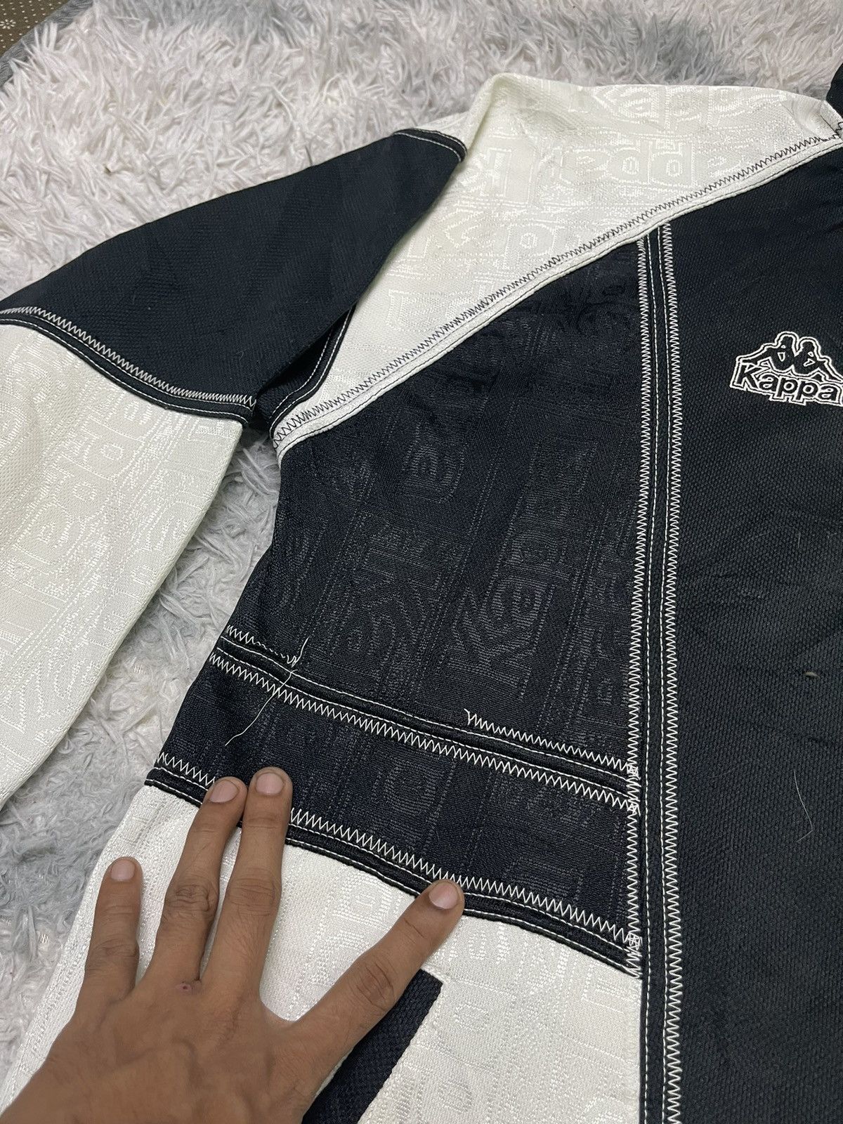 Japanese Brand × Kappa × Vintage 90s KAPPA ZIPPER JACKET FULLPRINT Size US L / EU 52-54 / 3 - 5 Thumbnail