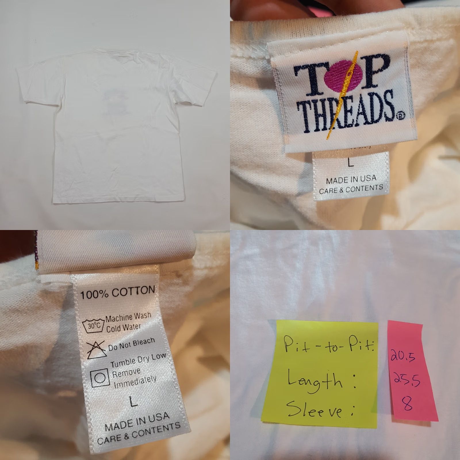 Vintage VINTAGE Malibu California Beach Top T-Shirt Short Sleeve 90s White Top Threads Women L Tropical 90s Aloha Beach Retro Sports Size L / US 10 / IT 46 - 8 Thumbnail
