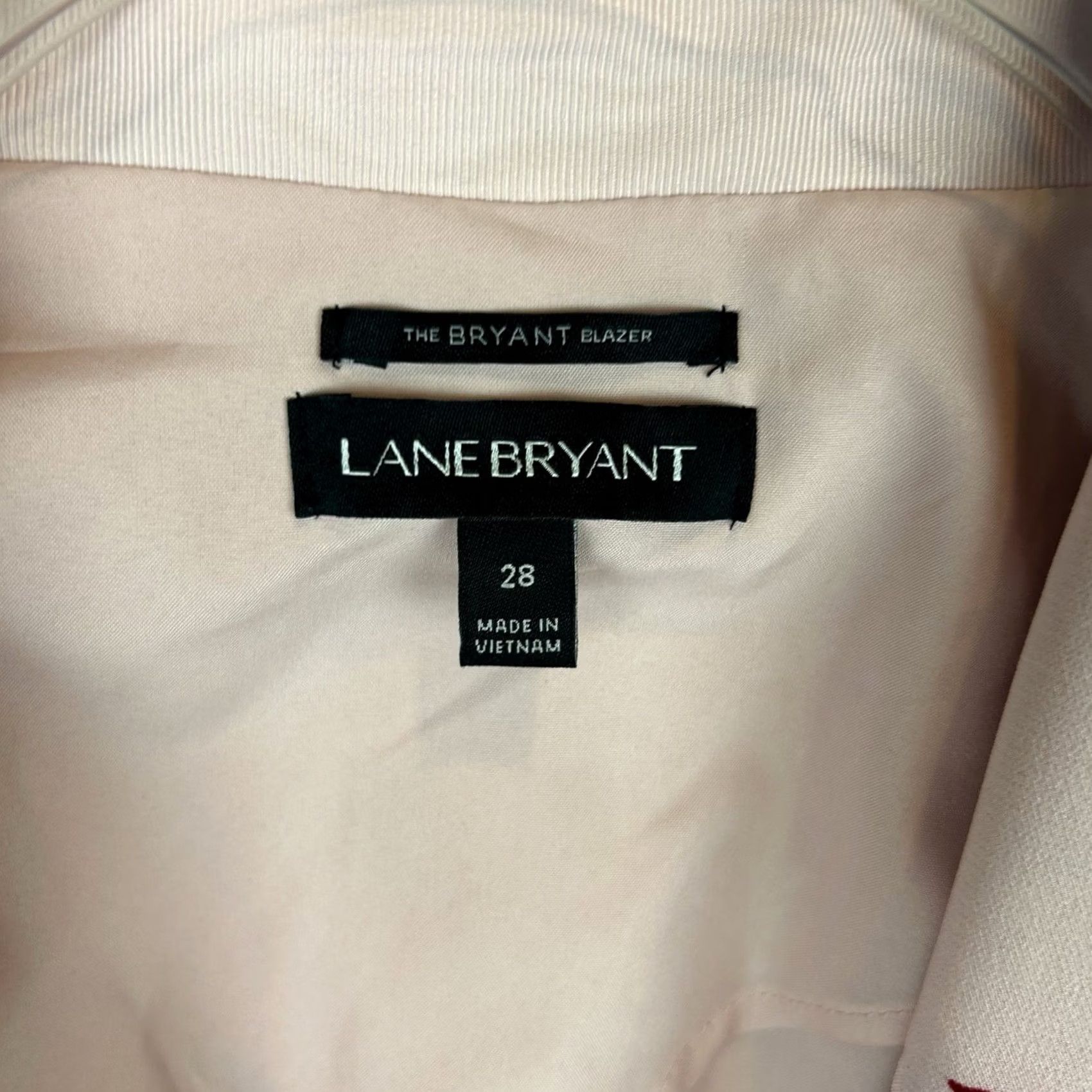 Vintage Lane Bryant Blazer Womens 28 Pink Floral One Button Spring Feminine Old Money Size 4XL / US 24-26 - 3 Thumbnail