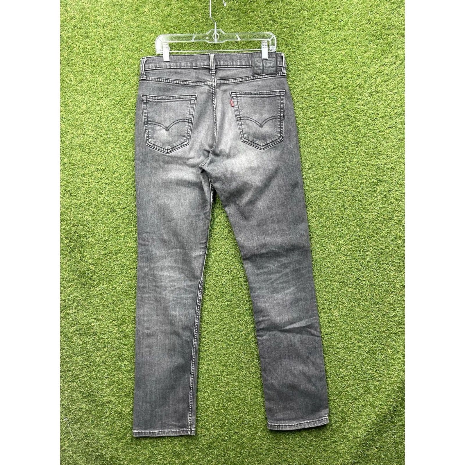 Levi's Levi's 514 Jeans Mens 33x34 Black Denim Slim Straight Fit Jeans Casual Stretch Black Levi's Logo 514 Mens 33x34 Straight Jeans Mens Size US 33 - 6 Thumbnail