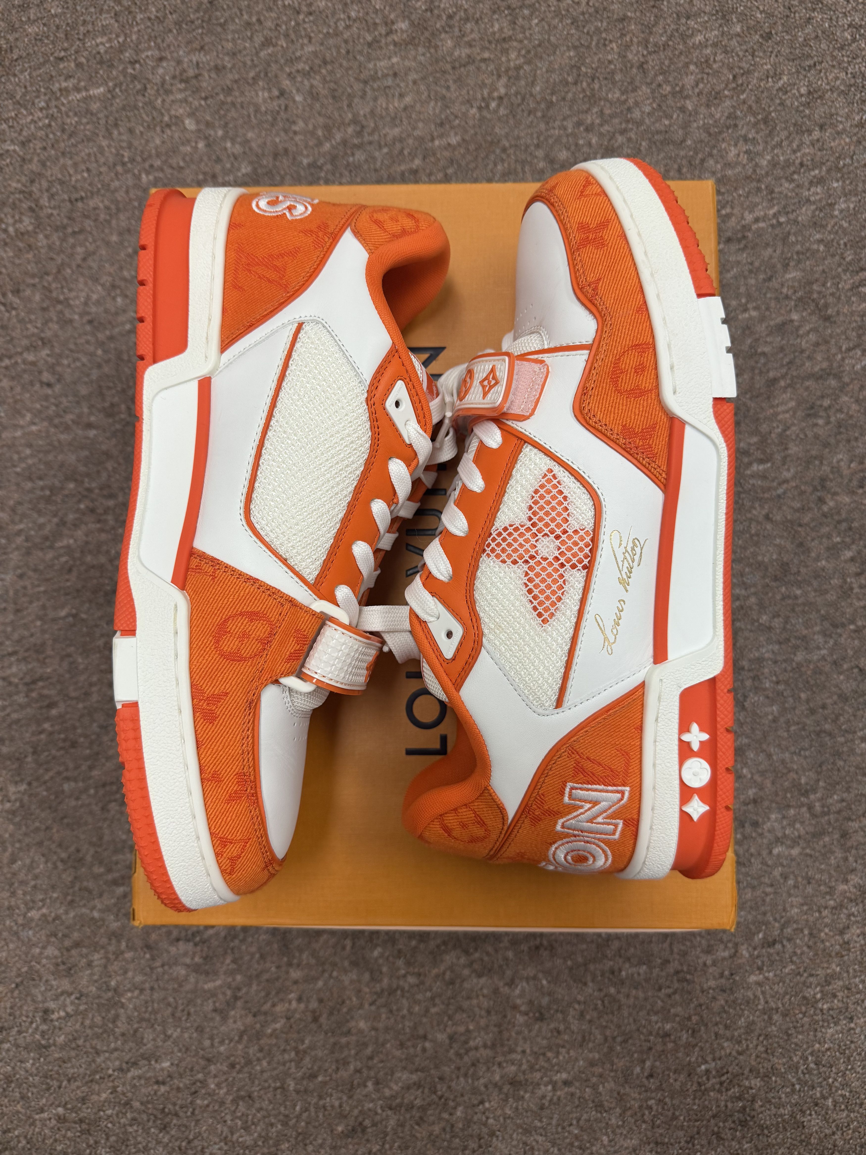 Louis Vuitton Louis Vuitton Orange/White Trainers Size US 10 / EU 43 - 2 Thumbnail