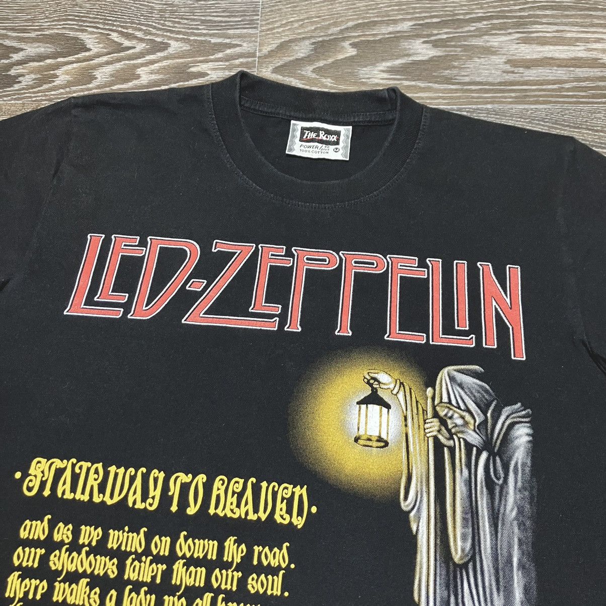 Band Tees LED ZEPPELIN Stairway To Heaven Single Stitch Heavy T-shirt Size US S / EU 44-46 / 1 - 3 Thumbnail
