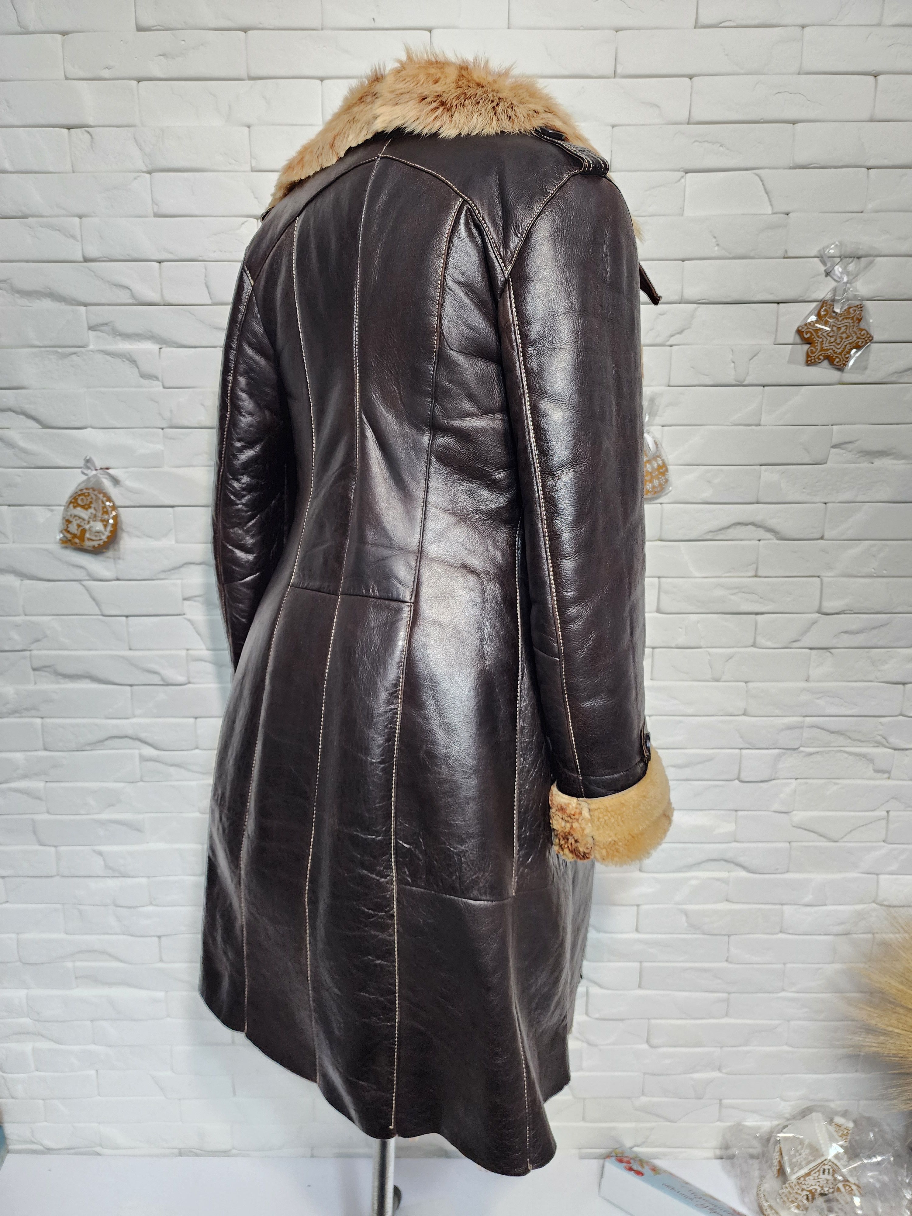 Furla Brown Goat Fur Sheepskin Coat: Women's Winter Coat Size S / US 4 / IT 40 - 5 Thumbnail