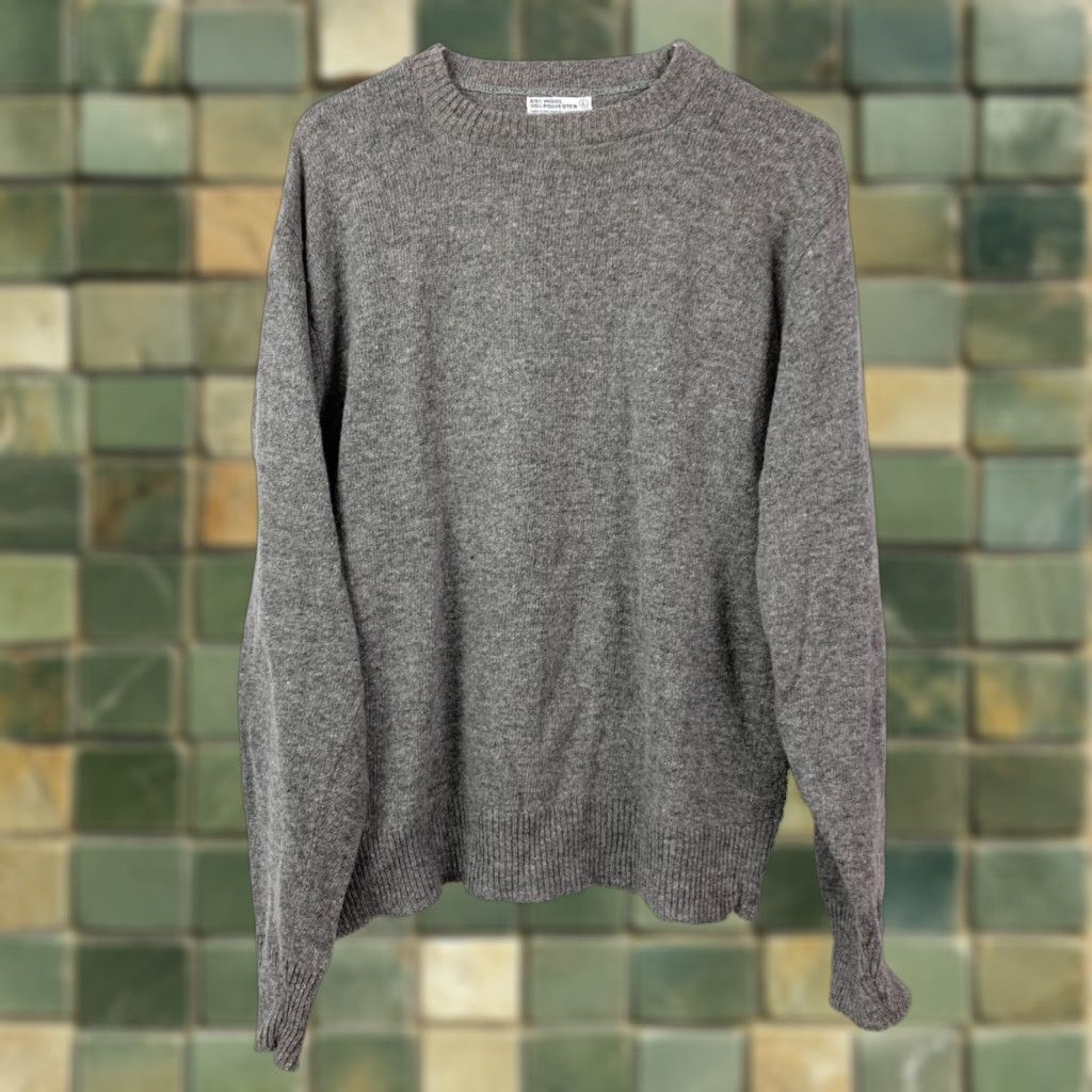 Vintage VINTAGE Wool Blend Crewneck Gray Sweater Kurt Cobain Streetwear Mens Large USA Size US L / EU 52-54 / 3 - 1 Thumbnail
