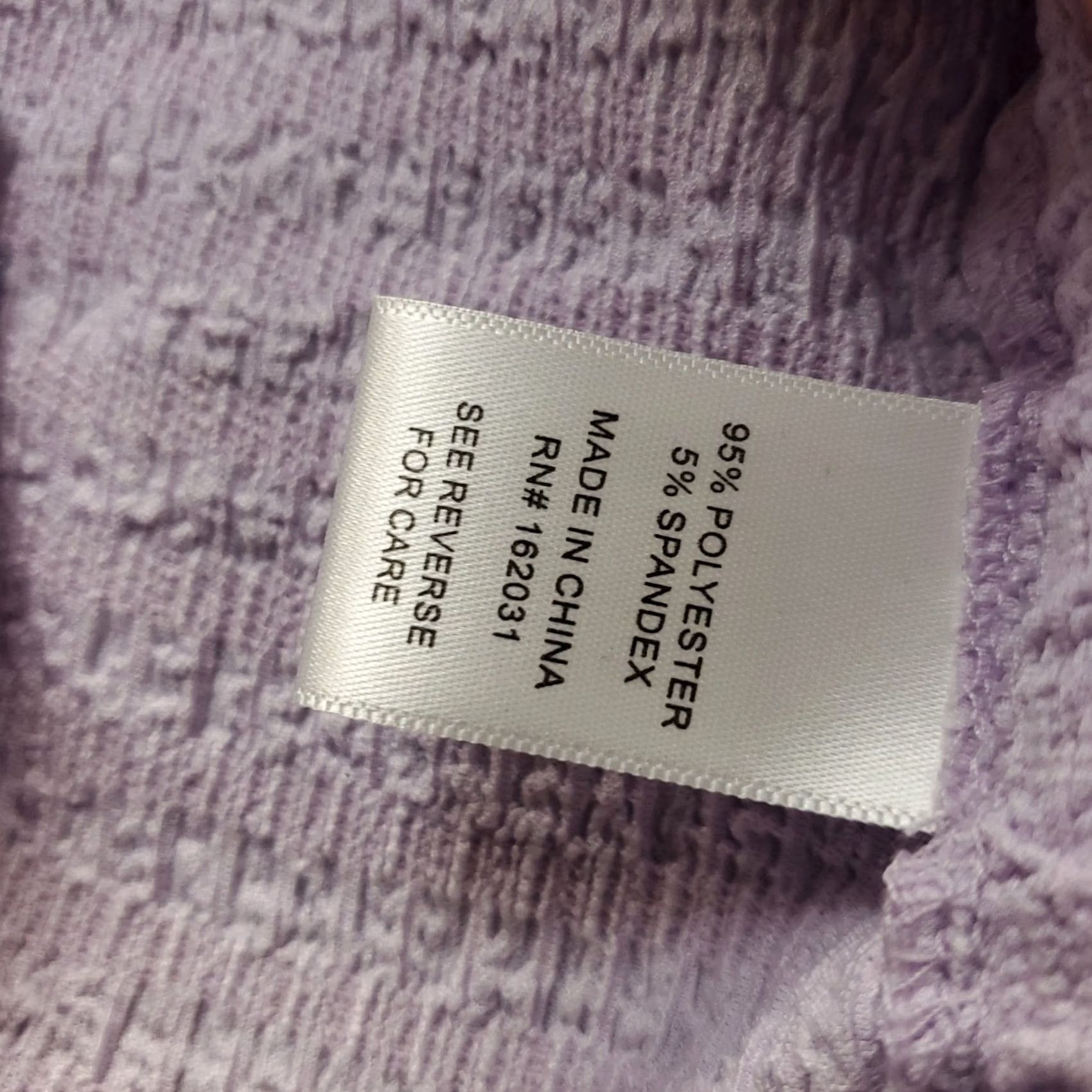 Vintage Tint & Shadow Blouse Top Womens S Purple Textured Short Sleeve V-Neck Side Tie Blouse Size S / US 4 / IT 40 - 6 Thumbnail