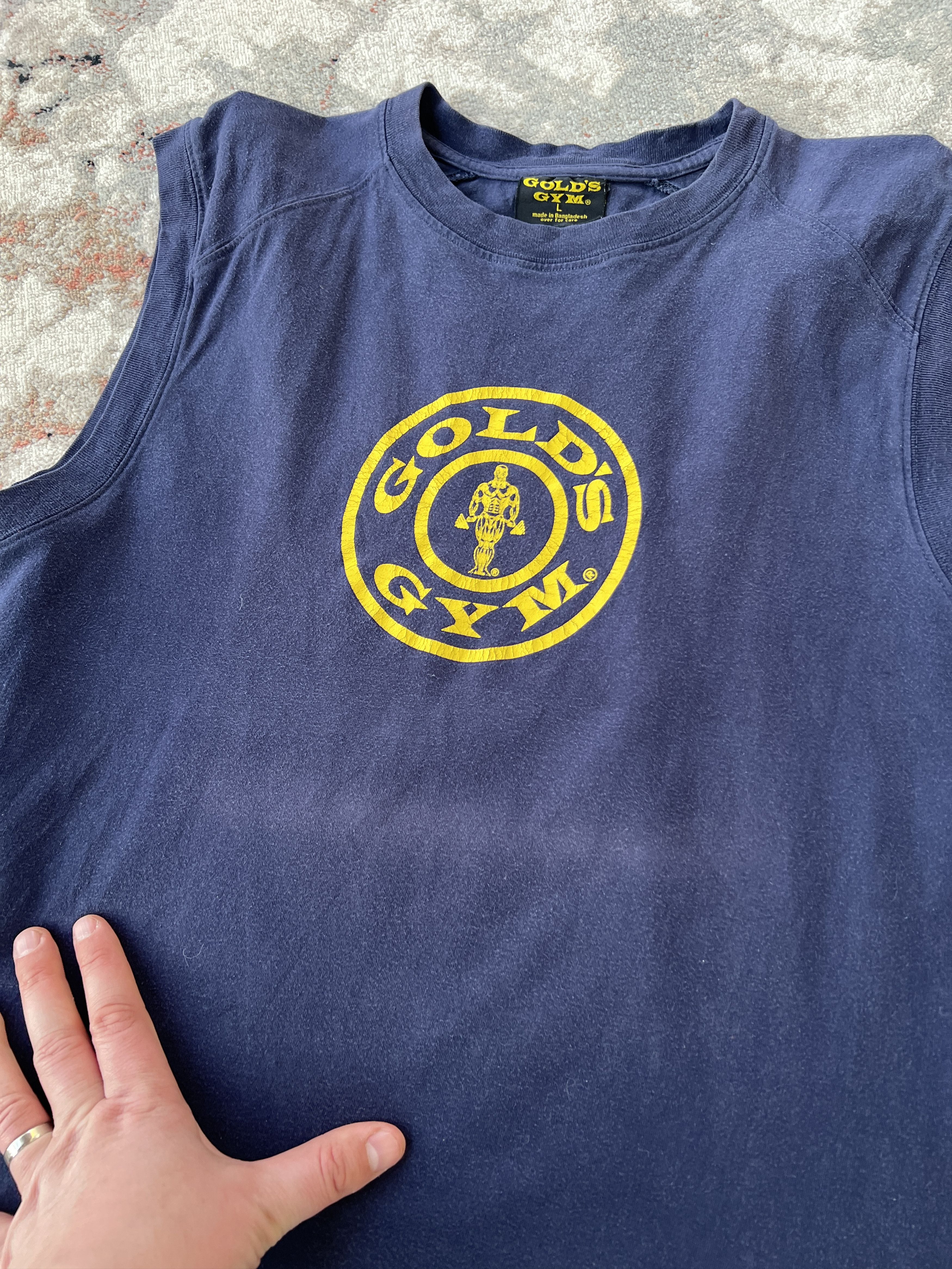Vintage Vintage Gold's Gym Tank Top Size US L / EU 52-54 / 3 - 3 Thumbnail